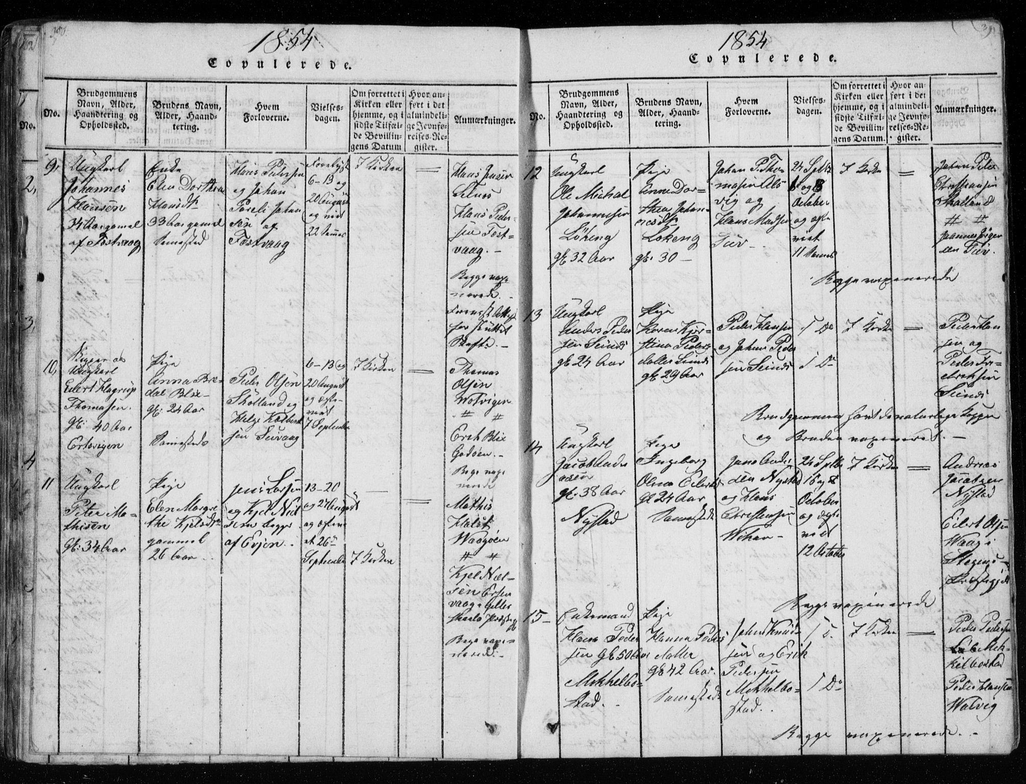 Ministerialprotokoller, klokkerbøker og fødselsregistre - Nordland, AV/SAT-A-1459/801/L0026: Parish register (copy) no. 801C01, 1820-1855, p. 390-391