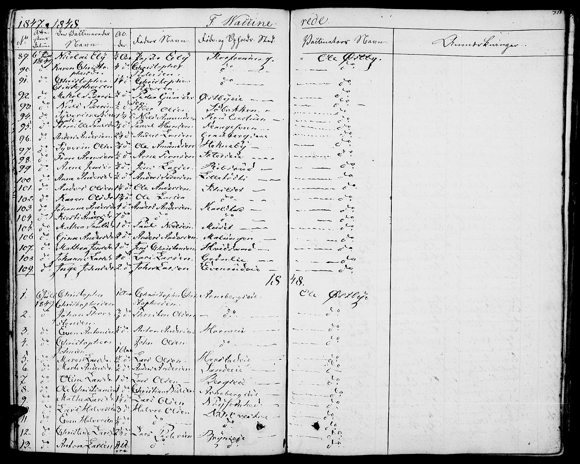 Romedal prestekontor, SAH/PREST-004/K/L0003: Parish register (official) no. 3, 1829-1846, p. 358