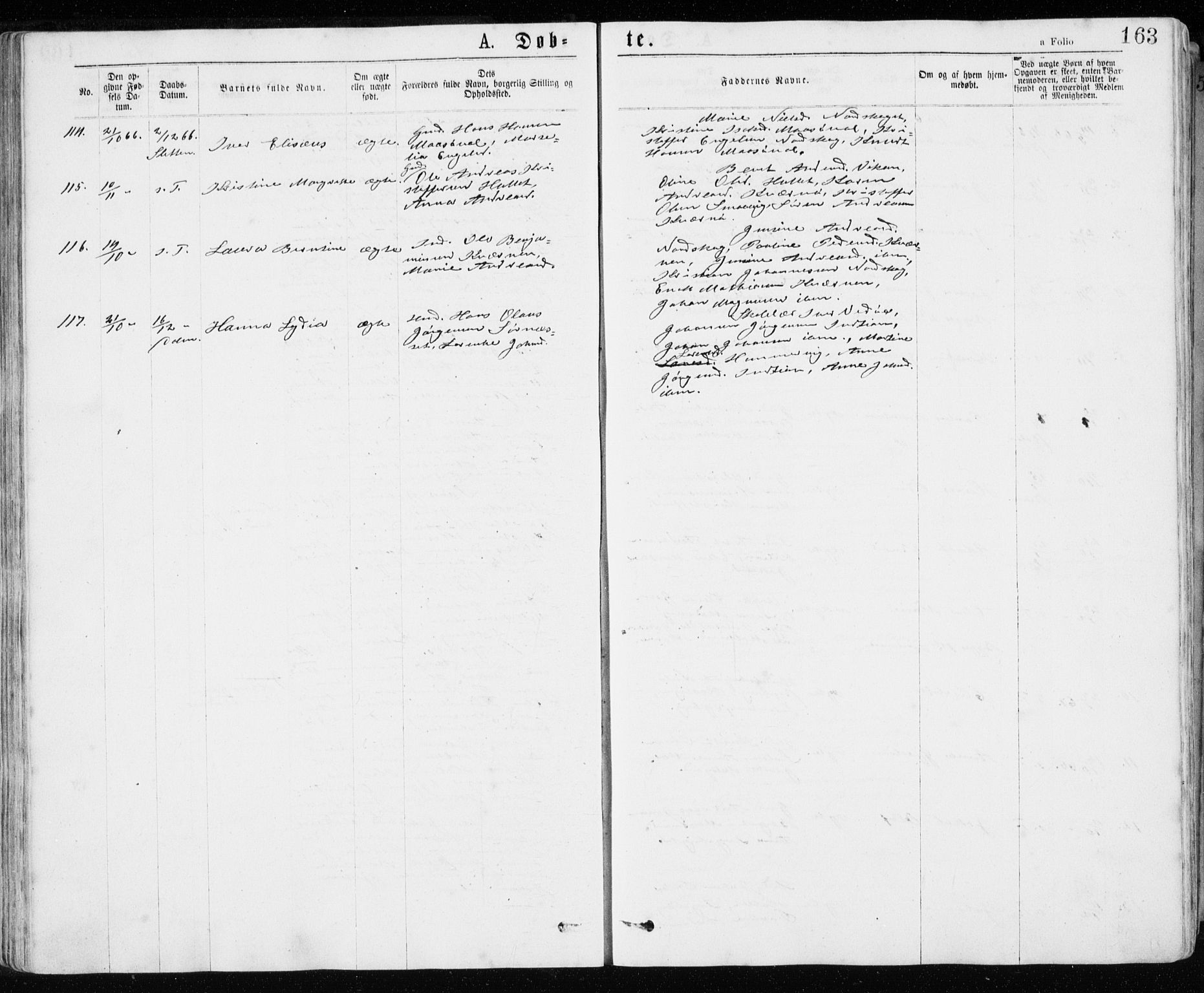 Ministerialprotokoller, klokkerbøker og fødselsregistre - Sør-Trøndelag, AV/SAT-A-1456/640/L0576: Parish register (official) no. 640A01, 1846-1876, p. 163