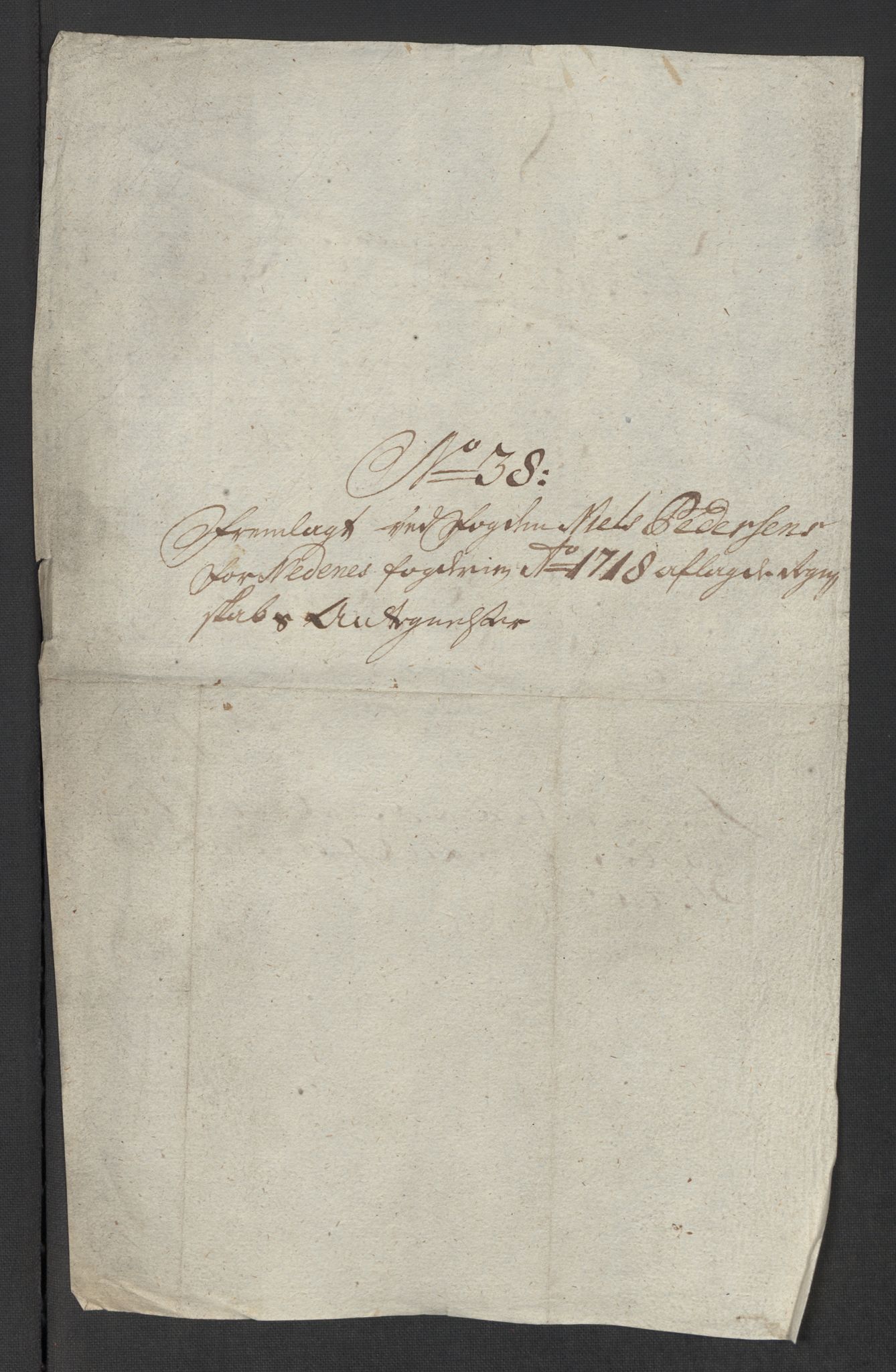 Rentekammeret inntil 1814, Reviderte regnskaper, Fogderegnskap, AV/RA-EA-4092/R39/L2328: Fogderegnskap Nedenes, 1718, p. 410