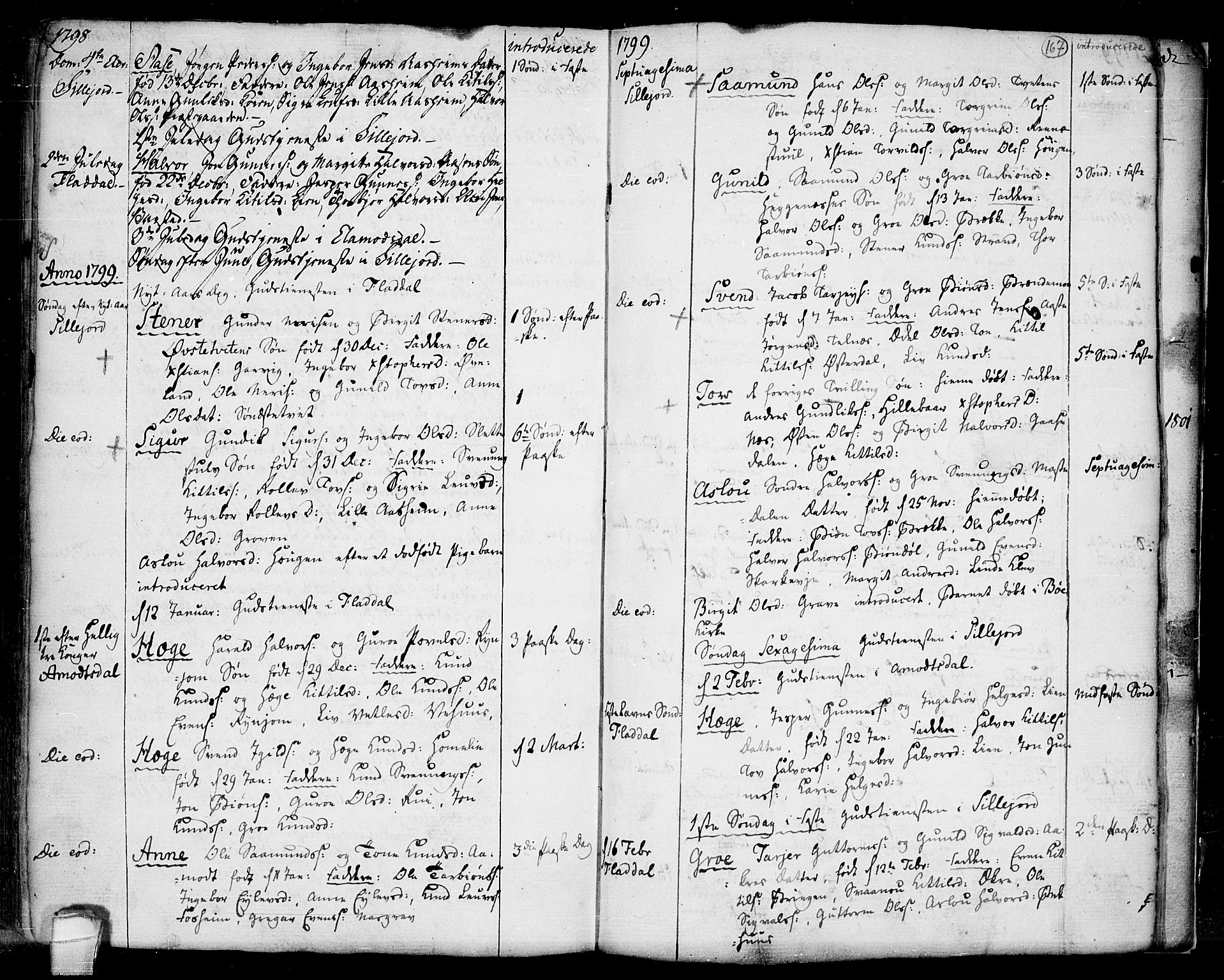 Seljord kirkebøker, SAKO/A-20/F/Fa/L0007: Parish register (official) no. I 7, 1755-1800, p. 167