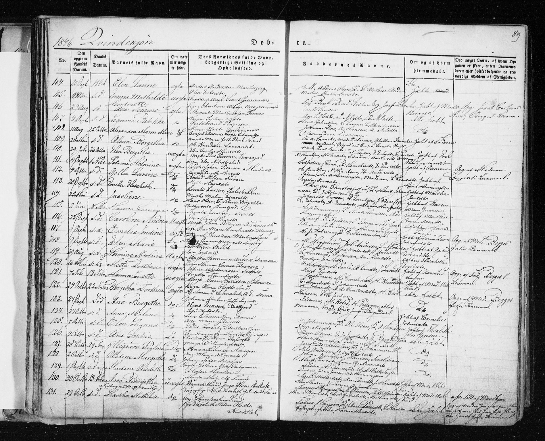 Tromsø sokneprestkontor/stiftsprosti/domprosti, SATØ/S-1343/G/Ga/L0009kirke: Parish register (official) no. 9, 1837-1847, p. 89