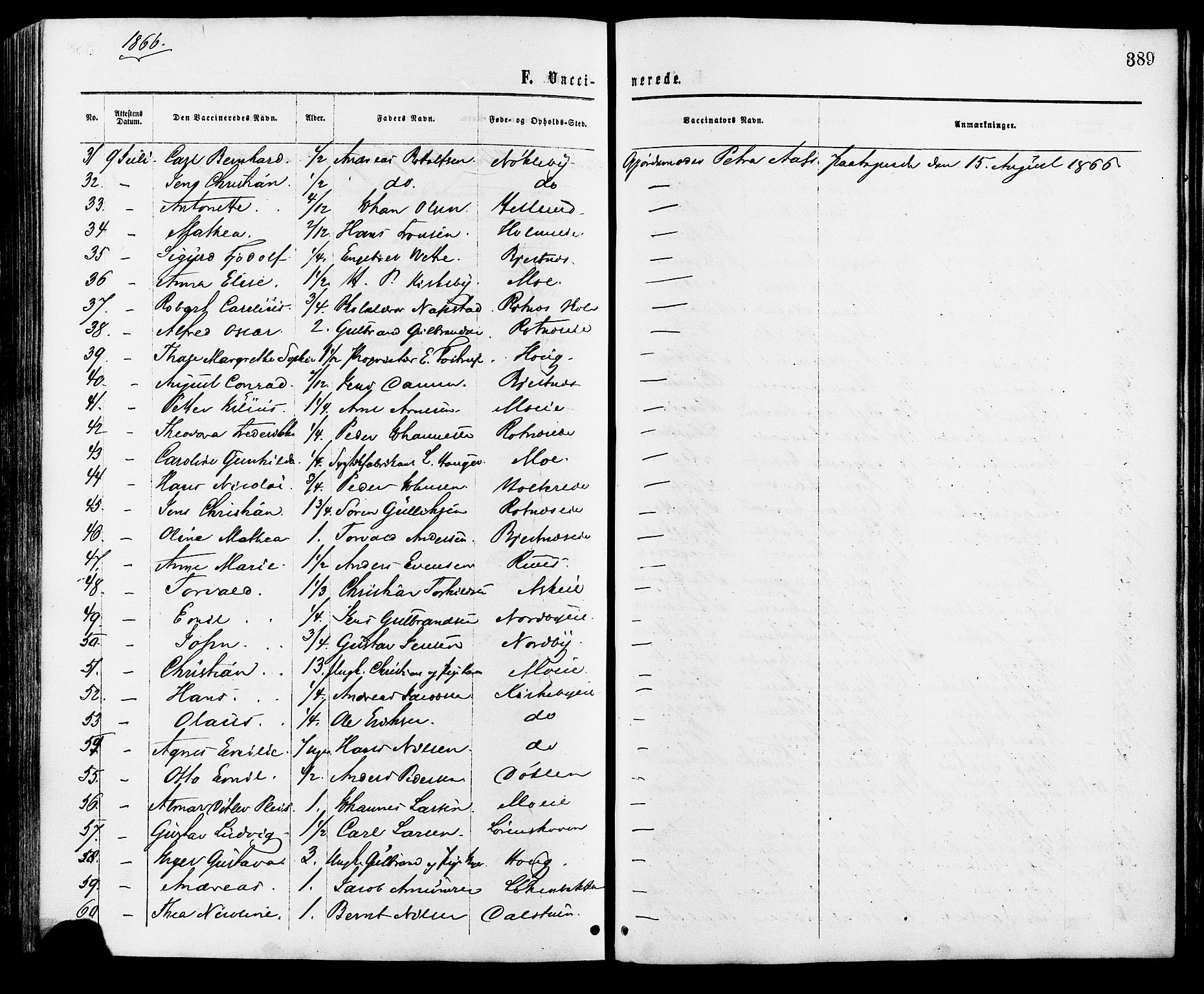 Nittedal prestekontor Kirkebøker, AV/SAO-A-10365a/F/Fa/L0006: Parish register (official) no. I 6, 1863-1878, p. 389