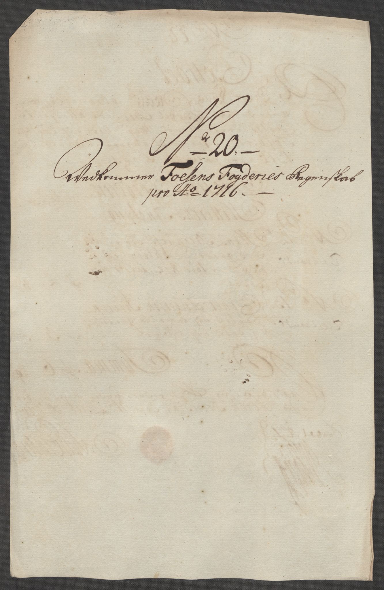 Rentekammeret inntil 1814, Reviderte regnskaper, Fogderegnskap, AV/RA-EA-4092/R57/L3864: Fogderegnskap Fosen, 1716, p. 175