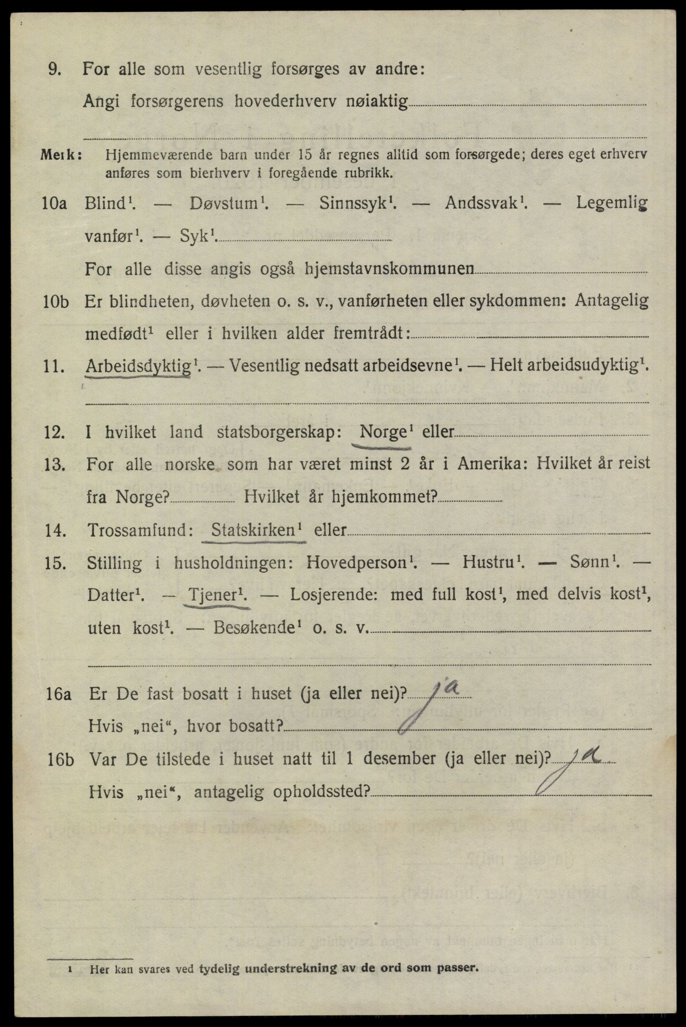 SAKO, 1920 census for Gransherad, 1920, p. 973