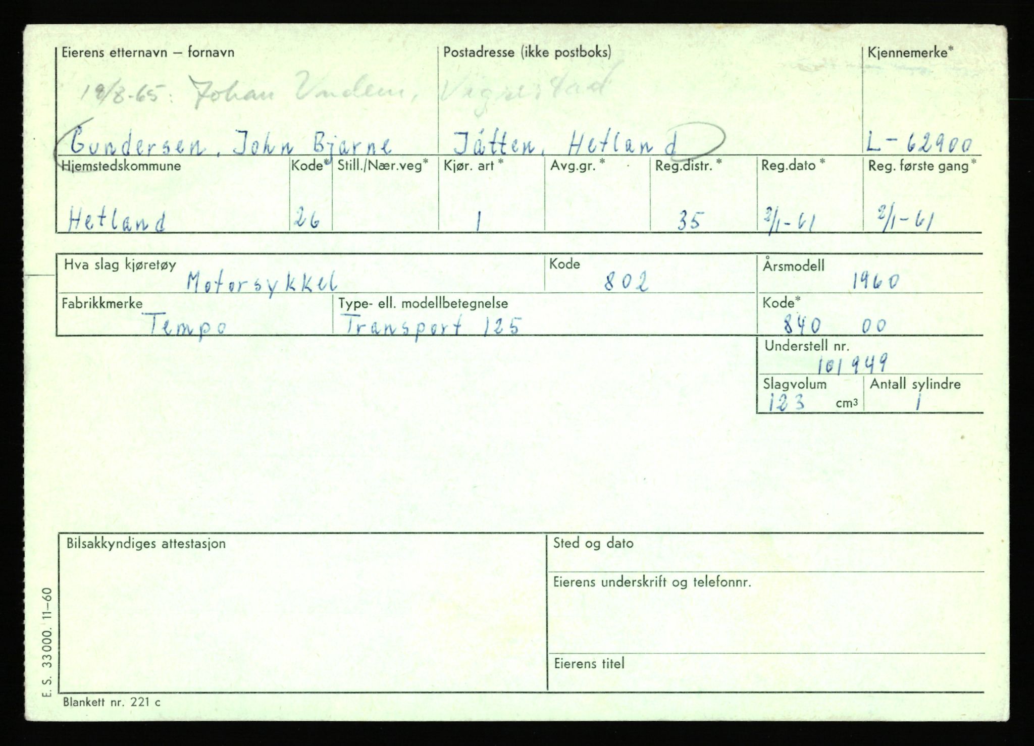 Stavanger trafikkstasjon, AV/SAST-A-101942/0/F/L0063: L-62700 - L-63799, 1930-1971, p. 593