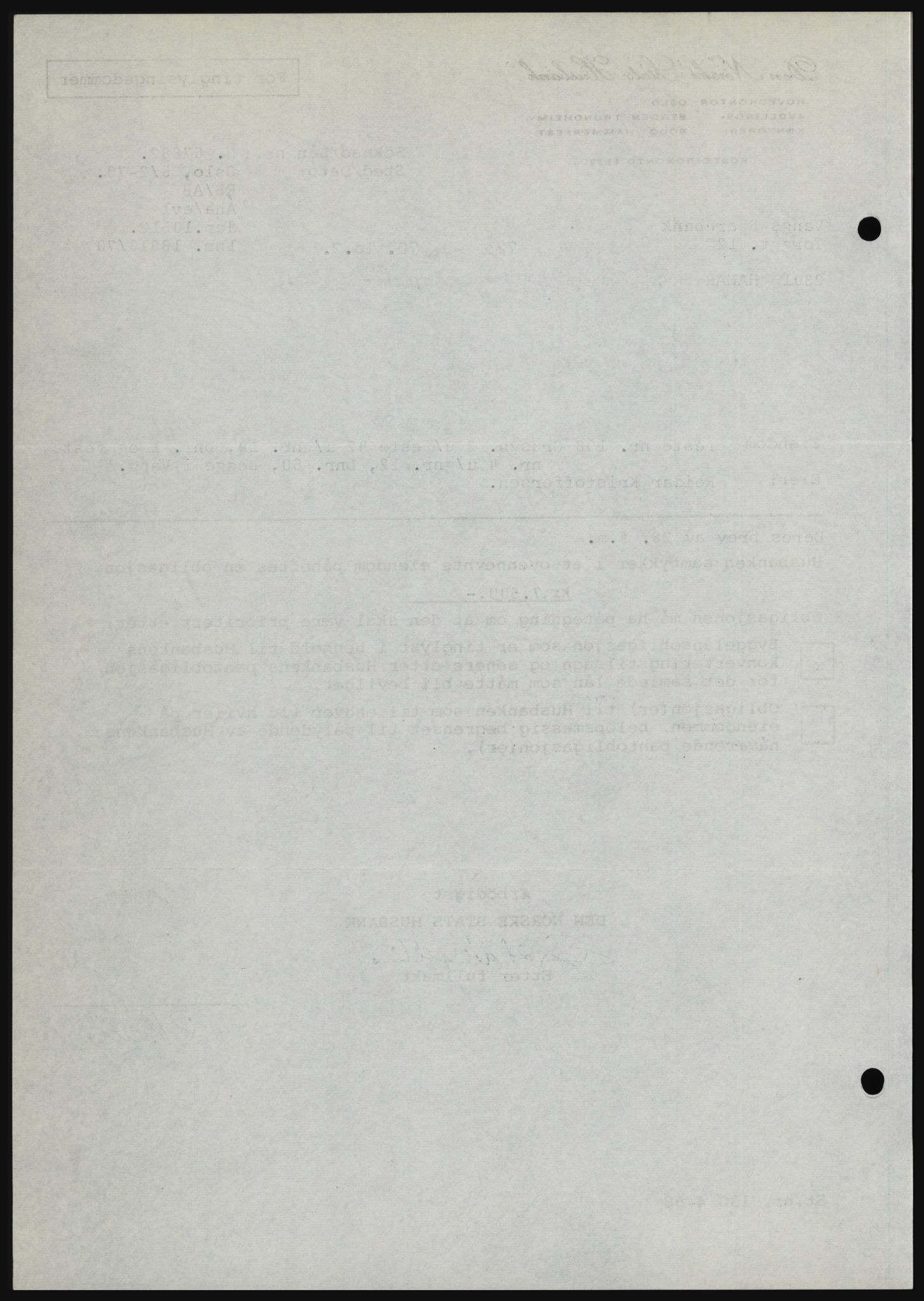 Nord-Hedmark sorenskriveri, SAH/TING-012/H/Hc/L0033: Mortgage book no. 33, 1970-1970, Diary no: : 723/1970