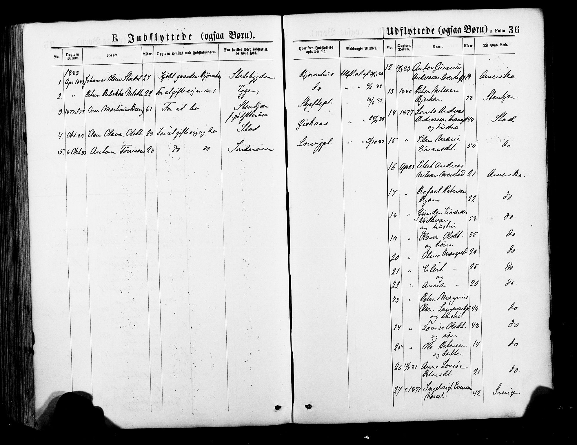 Ministerialprotokoller, klokkerbøker og fødselsregistre - Nord-Trøndelag, AV/SAT-A-1458/735/L0348: Parish register (official) no. 735A09 /1, 1873-1883, p. 36