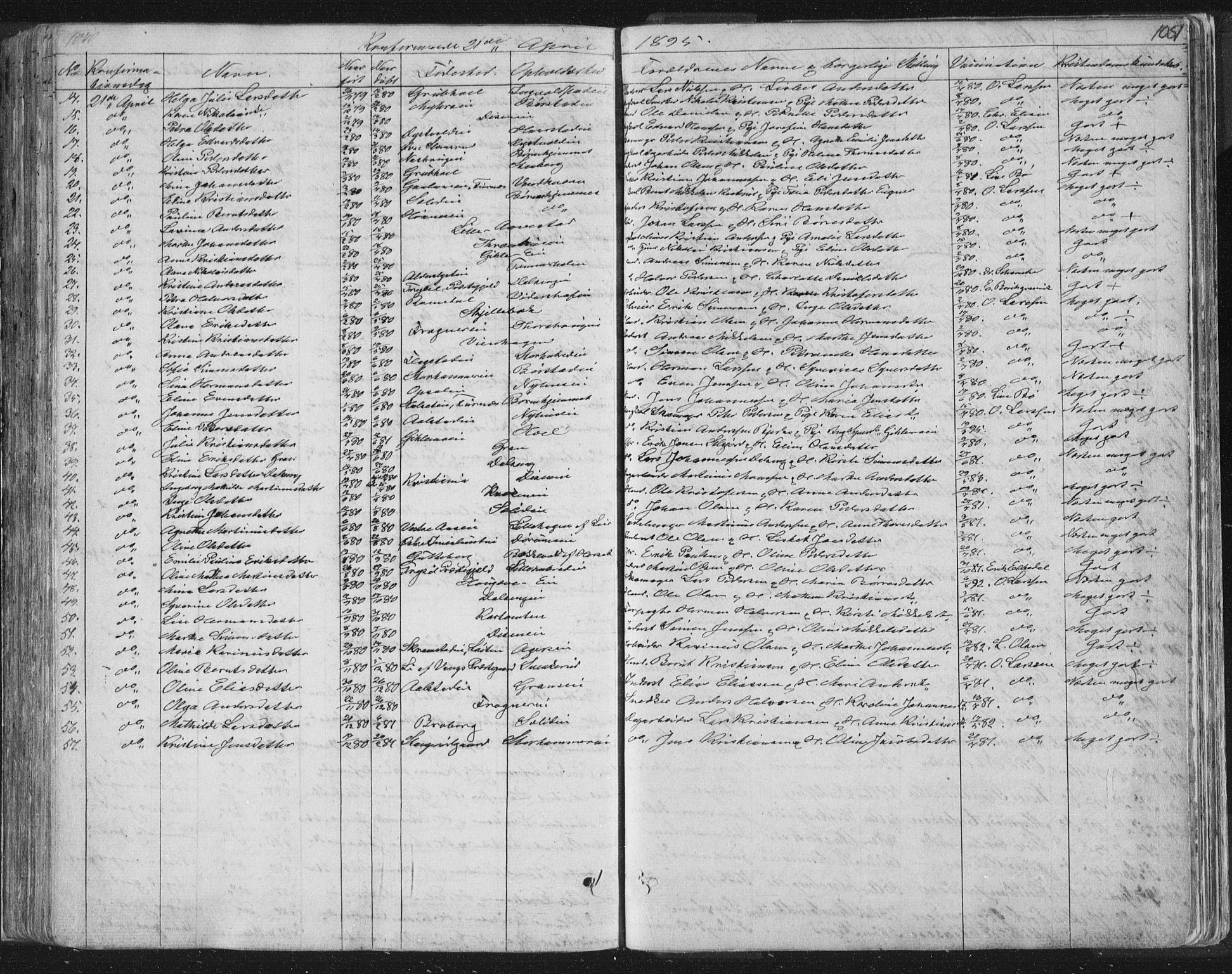 Vang prestekontor, Hedmark, AV/SAH-PREST-008/H/Ha/Hab/L0010B: Parish register (copy) no. 10b, 1854-1896, p. 1050-1051