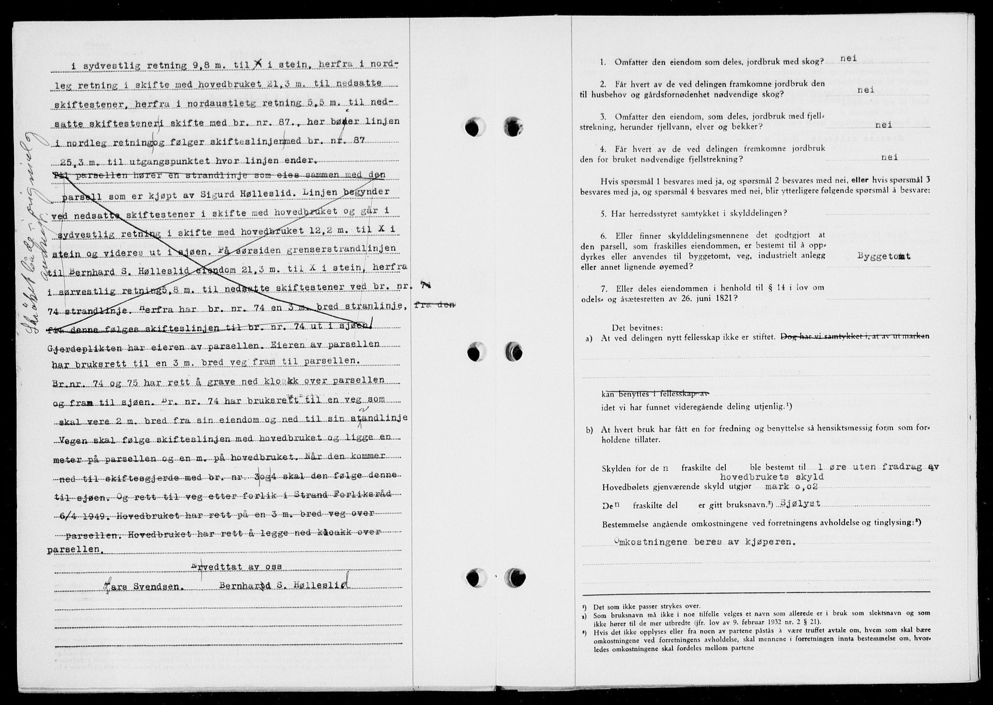 Ryfylke tingrett, SAST/A-100055/001/II/IIB/L0104: Mortgage book no. 83, 1948-1949, Diary no: : 670/1949