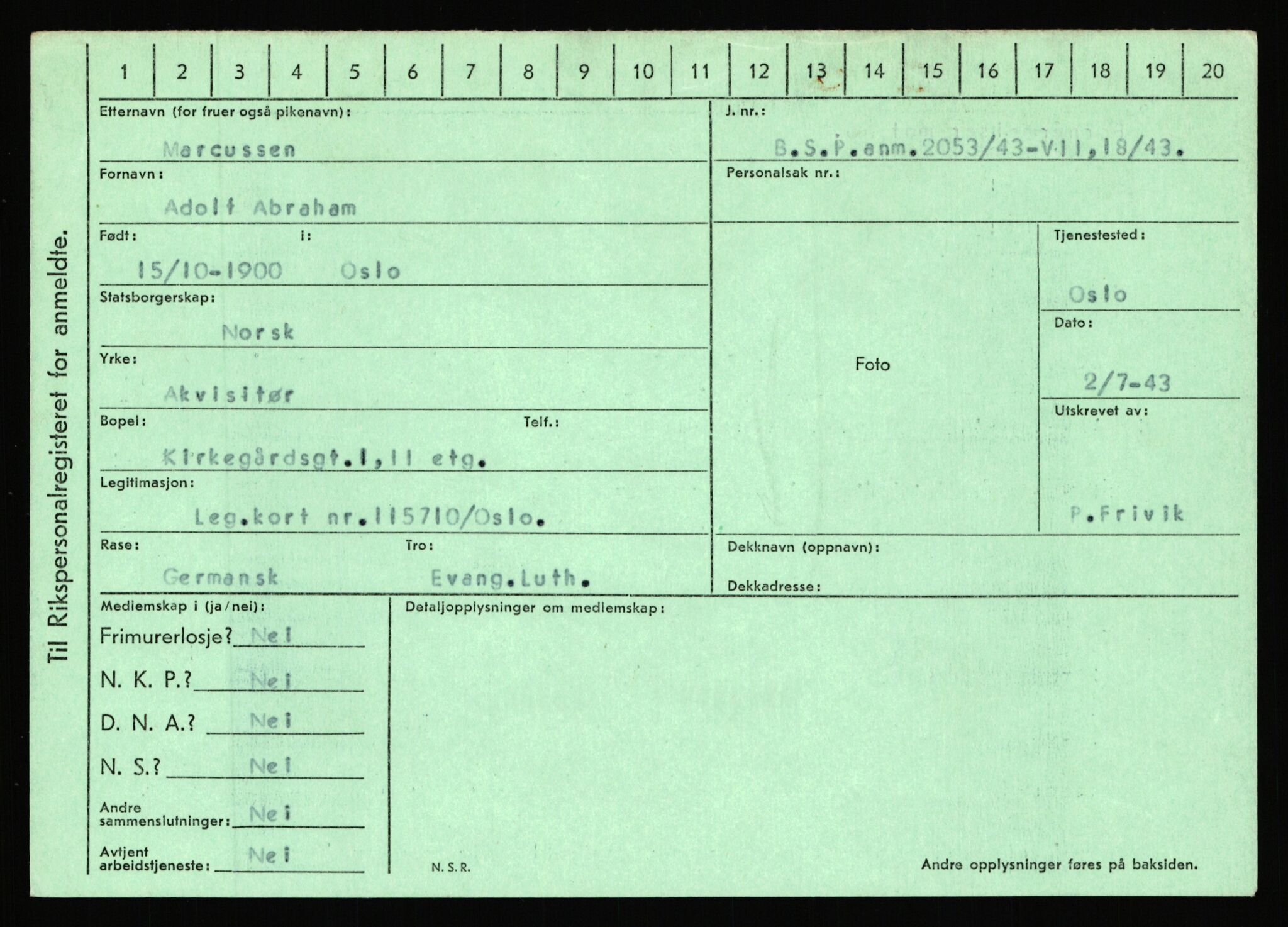 Statspolitiet - Hovedkontoret / Osloavdelingen, AV/RA-S-1329/C/Ca/L0010: Lind - Moksnes, 1943-1945, p. 2698