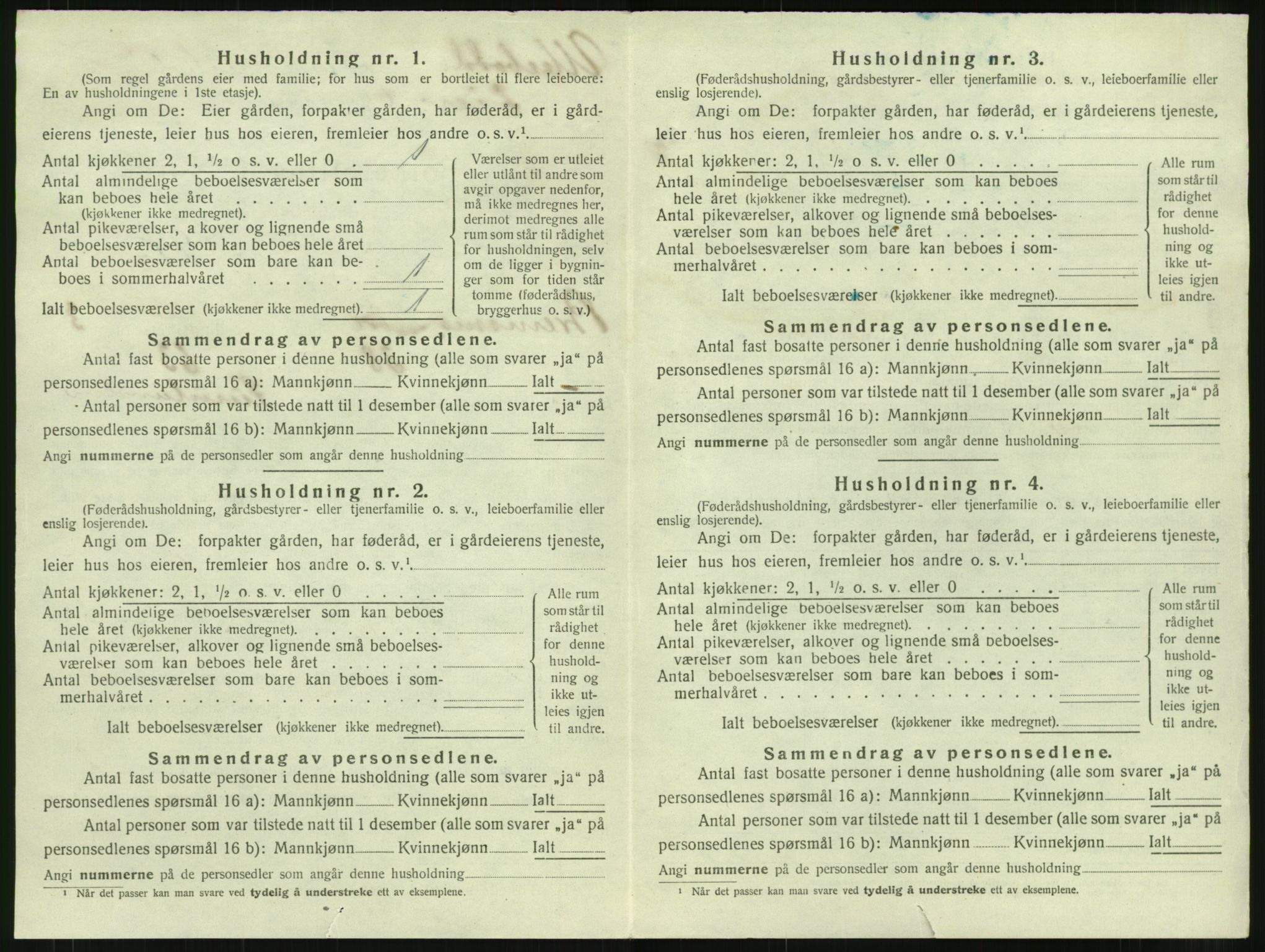 SAT, 1920 census for Bremsnes, 1920, p. 520
