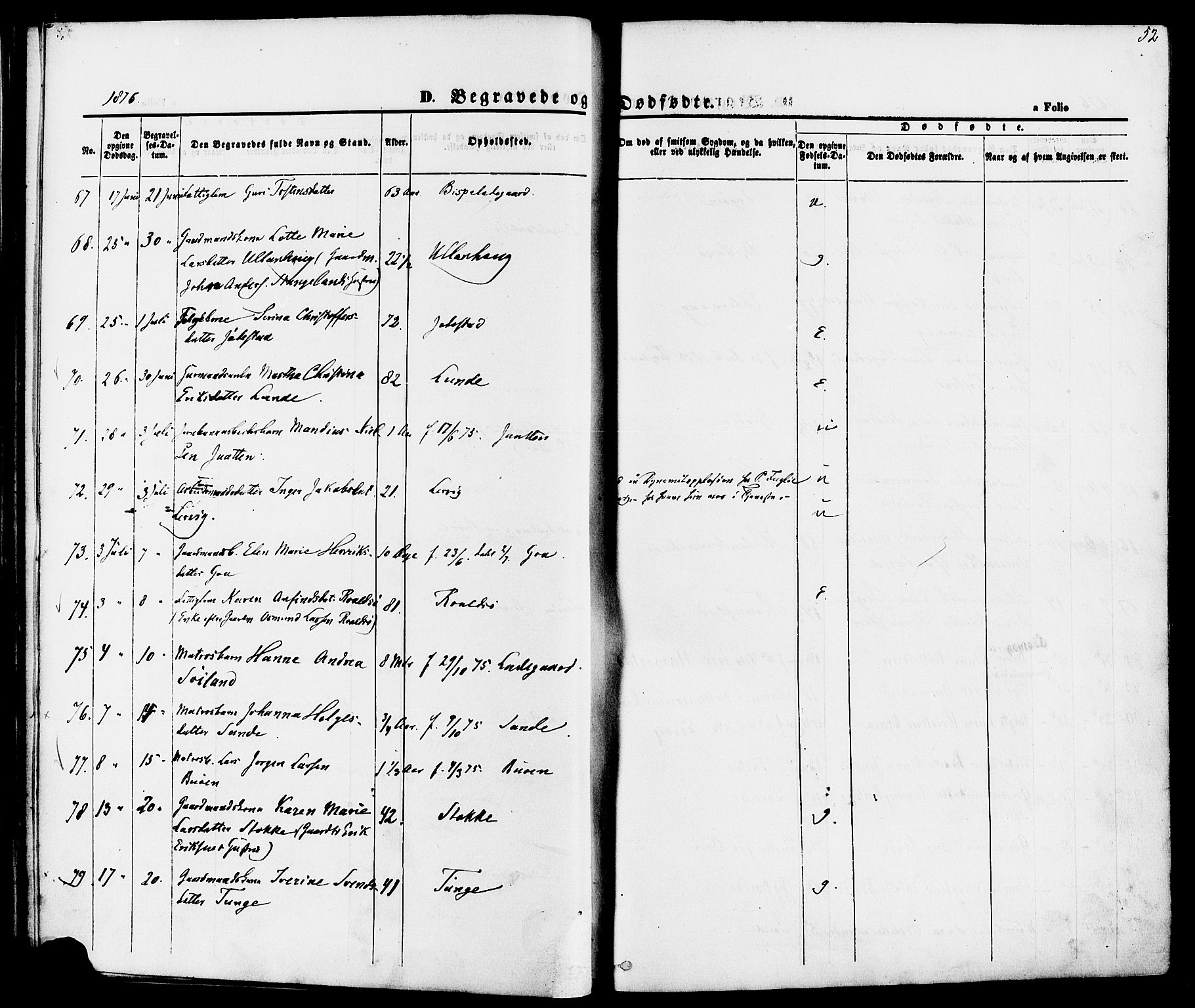 Hetland sokneprestkontor, AV/SAST-A-101826/30/30BA/L0006: Parish register (official) no. A 6, 1869-1884, p. 52