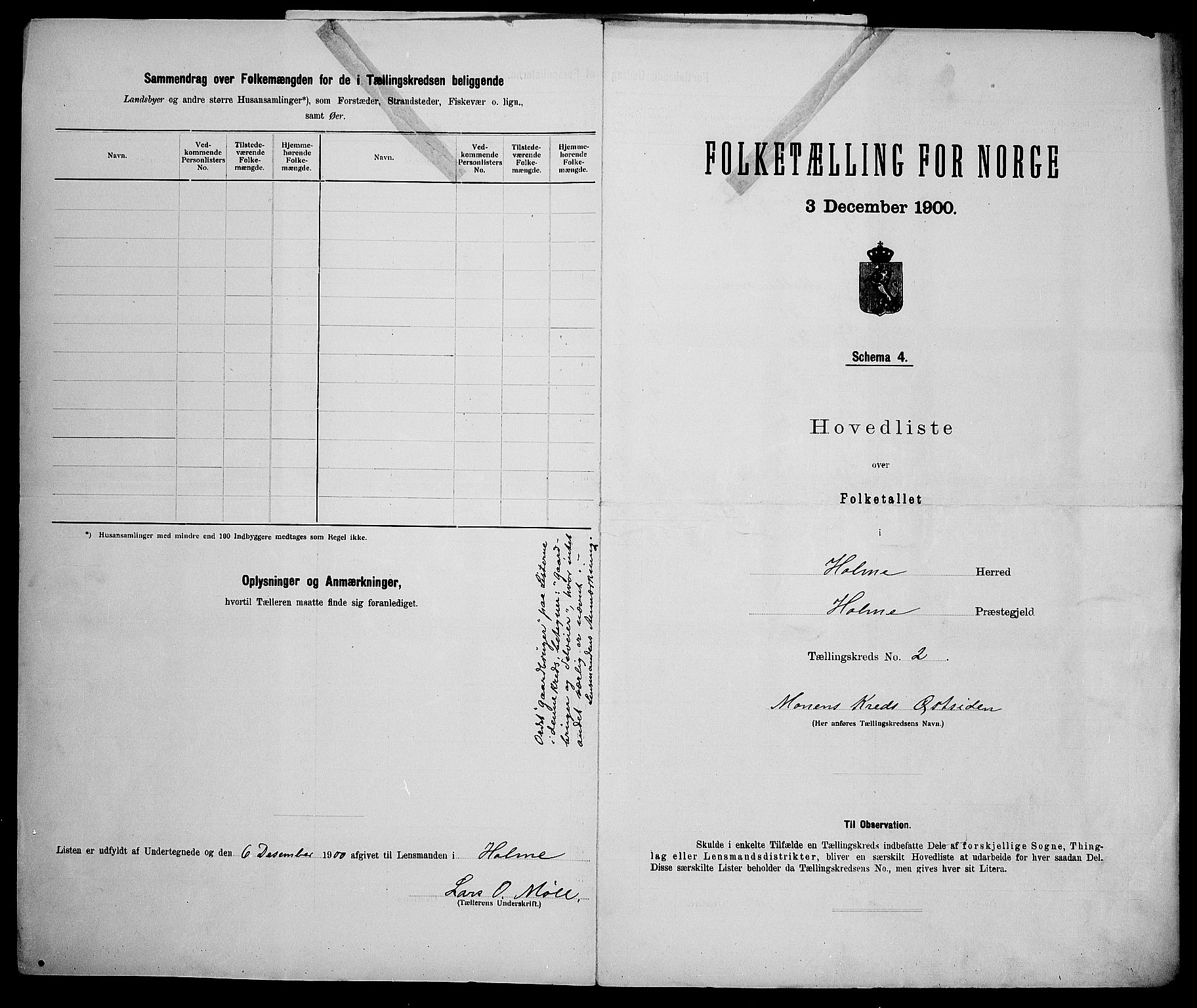 SAK, 1900 census for Holum, 1900, p. 21