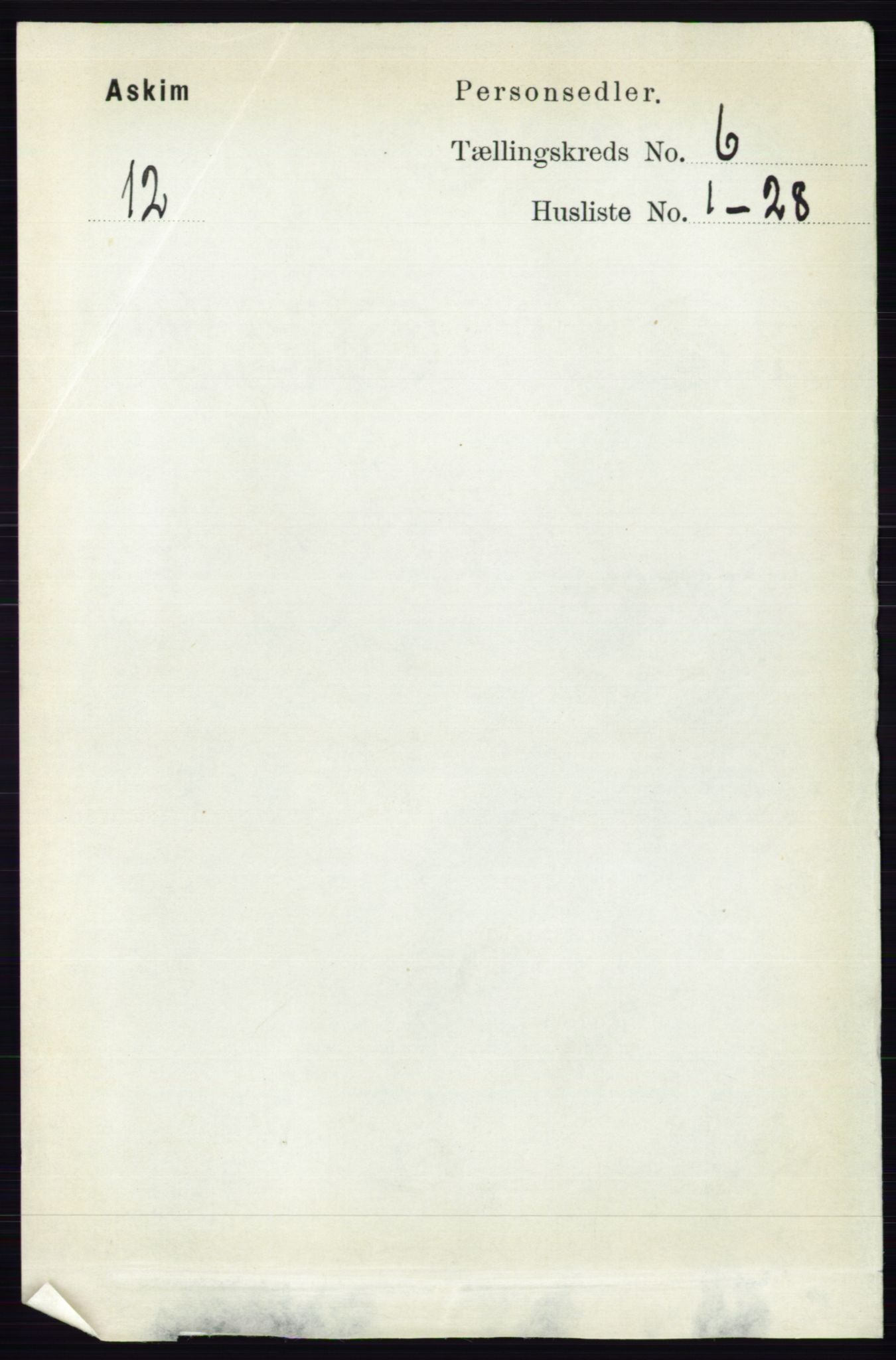 RA, 1891 census for 0124 Askim, 1891, p. 776