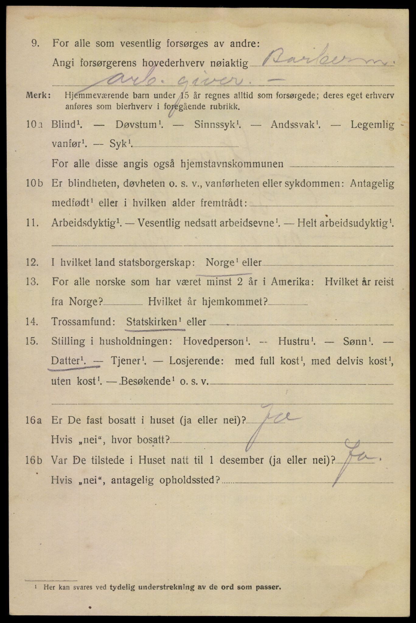 SAKO, 1920 census for Skien, 1920, p. 21783