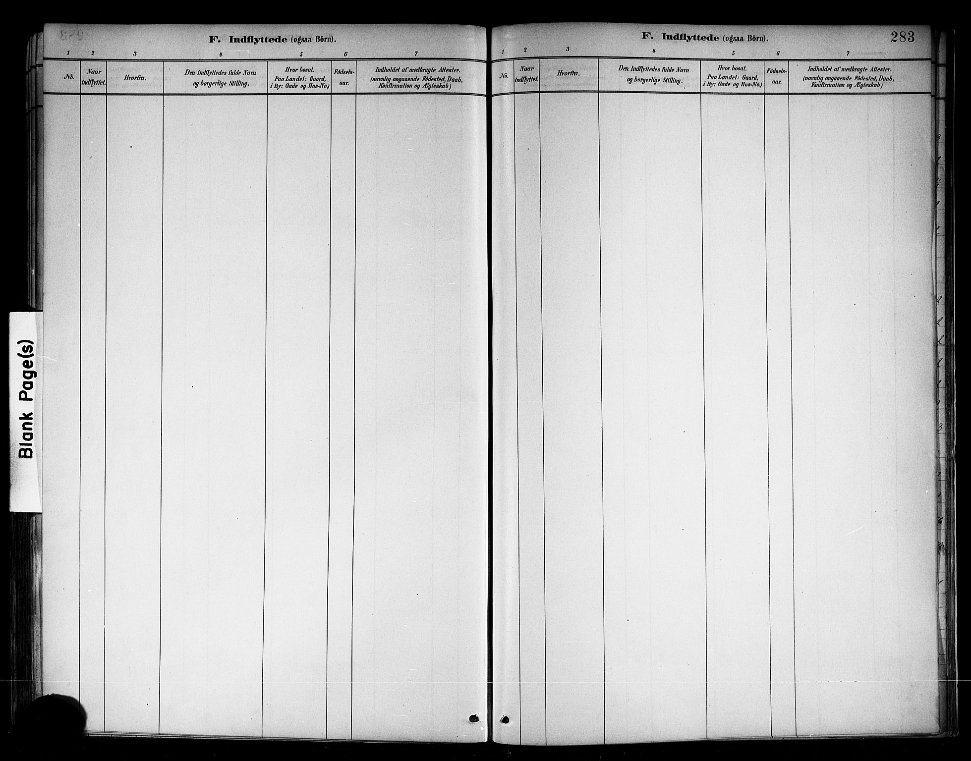 Kvam sokneprestembete, SAB/A-76201/H/Hab: Parish register (copy) no. B 3, 1884-1916, p. 283