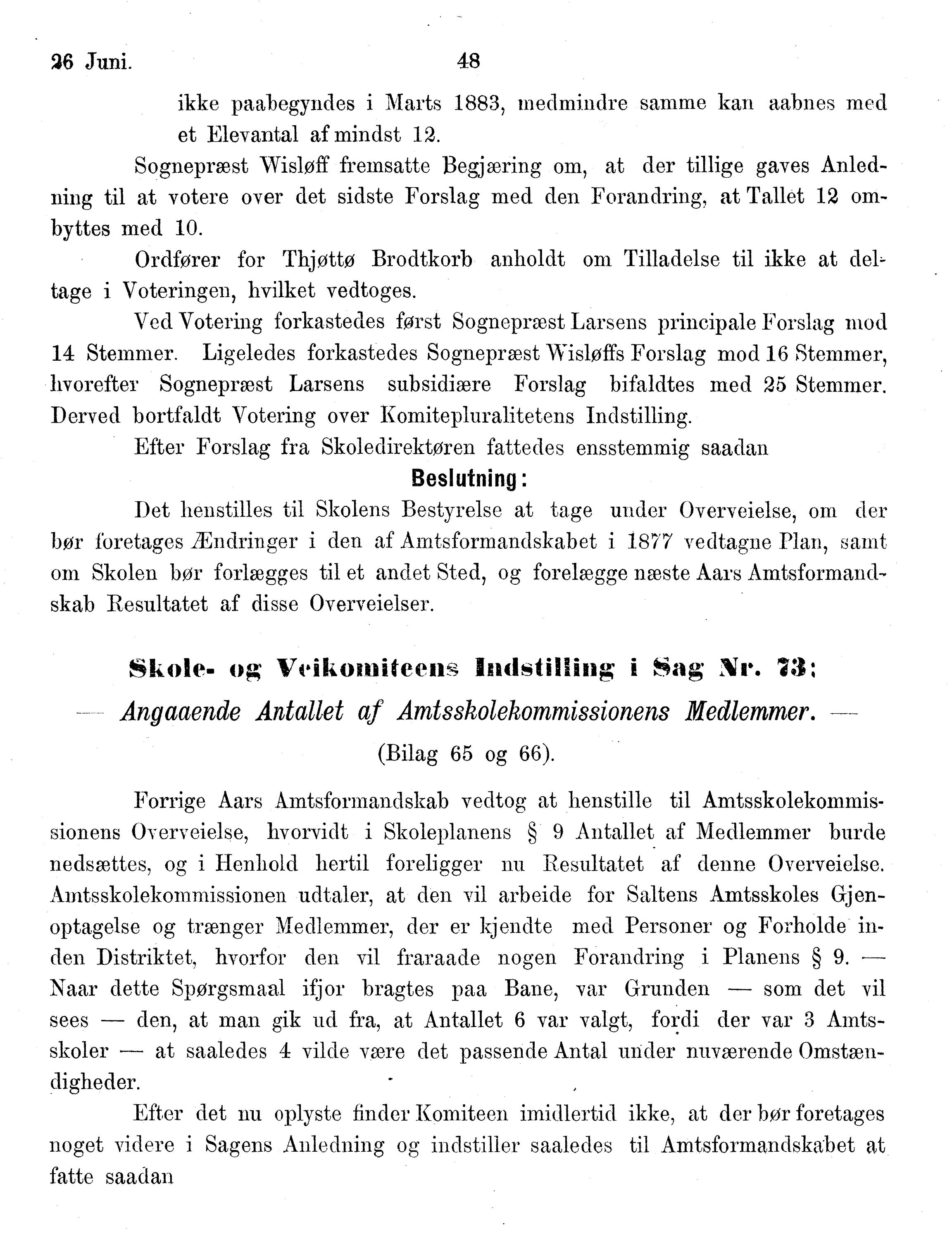 Nordland Fylkeskommune. Fylkestinget, AIN/NFK-17/176/A/Ac/L0014: Fylkestingsforhandlinger 1881-1885, 1881-1885