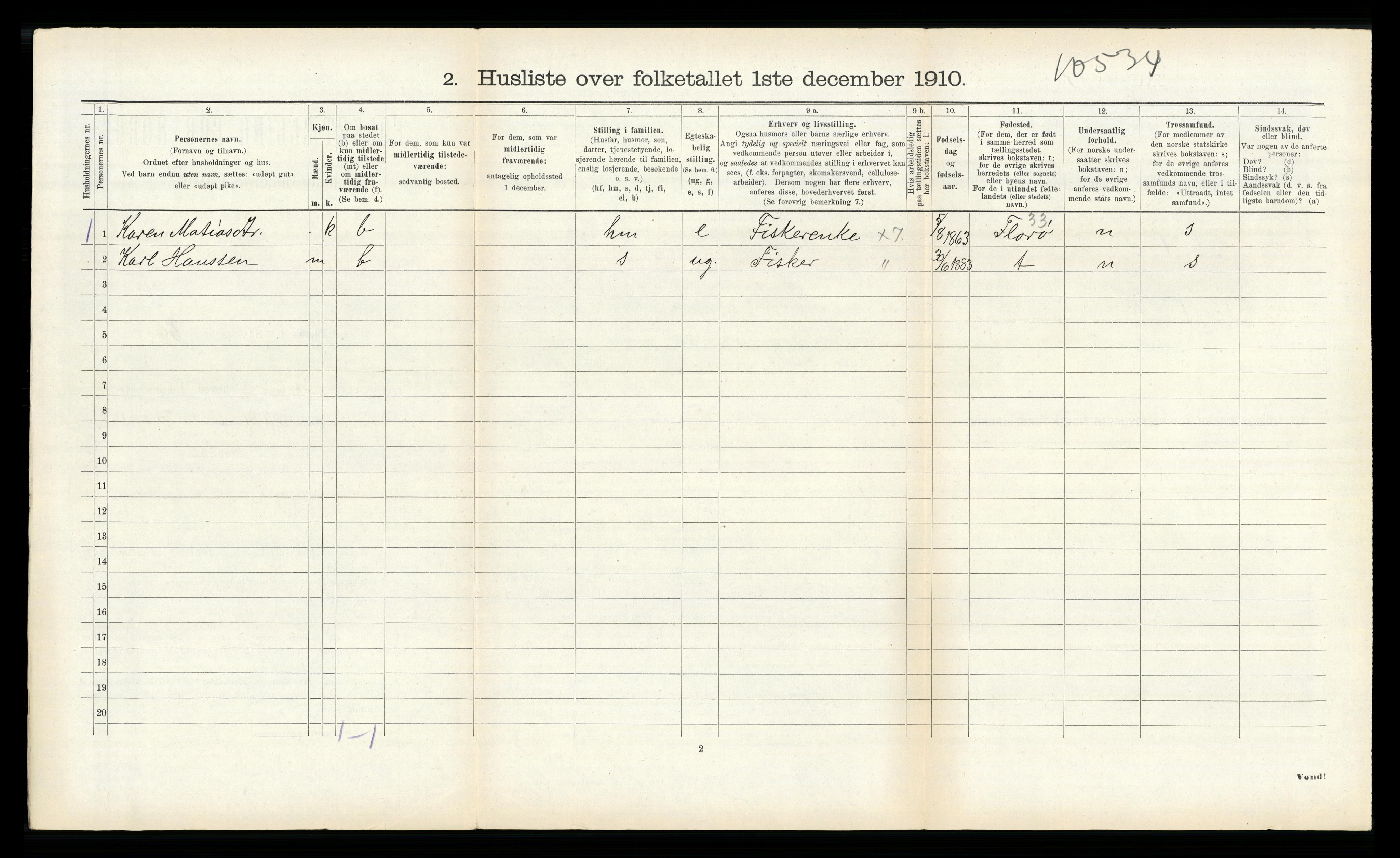 RA, 1910 census for Kinn, 1910, p. 759