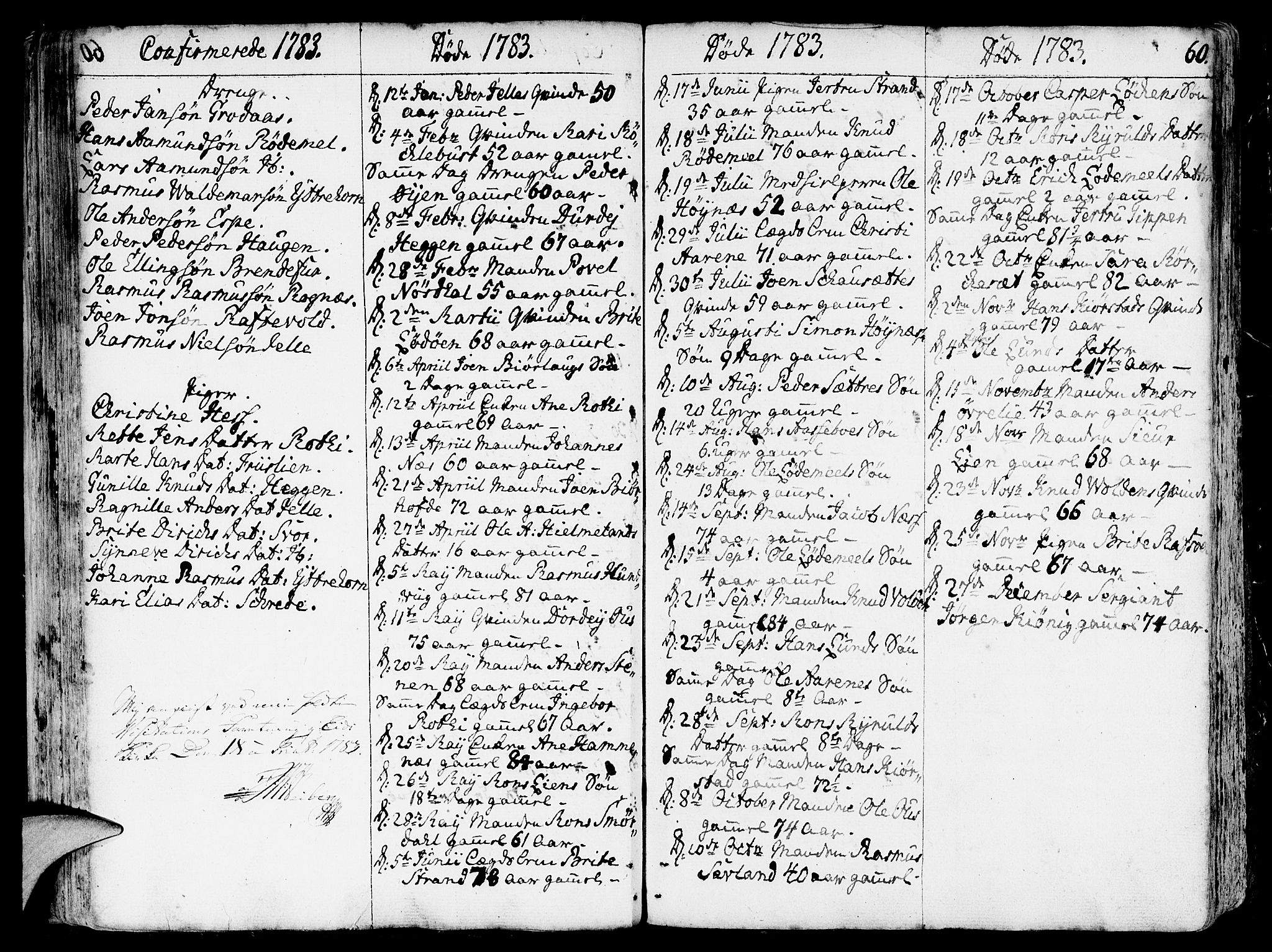 Eid sokneprestembete, AV/SAB-A-82301/H/Haa/Haaa/L0003: Parish register (official) no. A 3, 1770-1805, p. 60