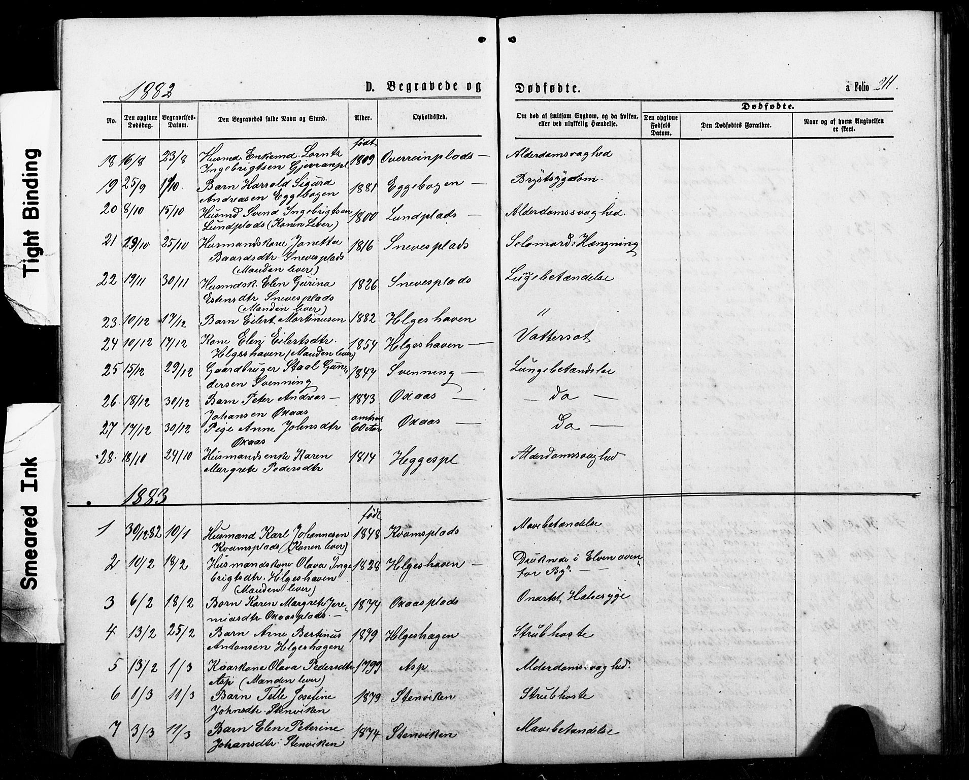 Ministerialprotokoller, klokkerbøker og fødselsregistre - Nord-Trøndelag, AV/SAT-A-1458/740/L0380: Parish register (copy) no. 740C01, 1868-1902, p. 211