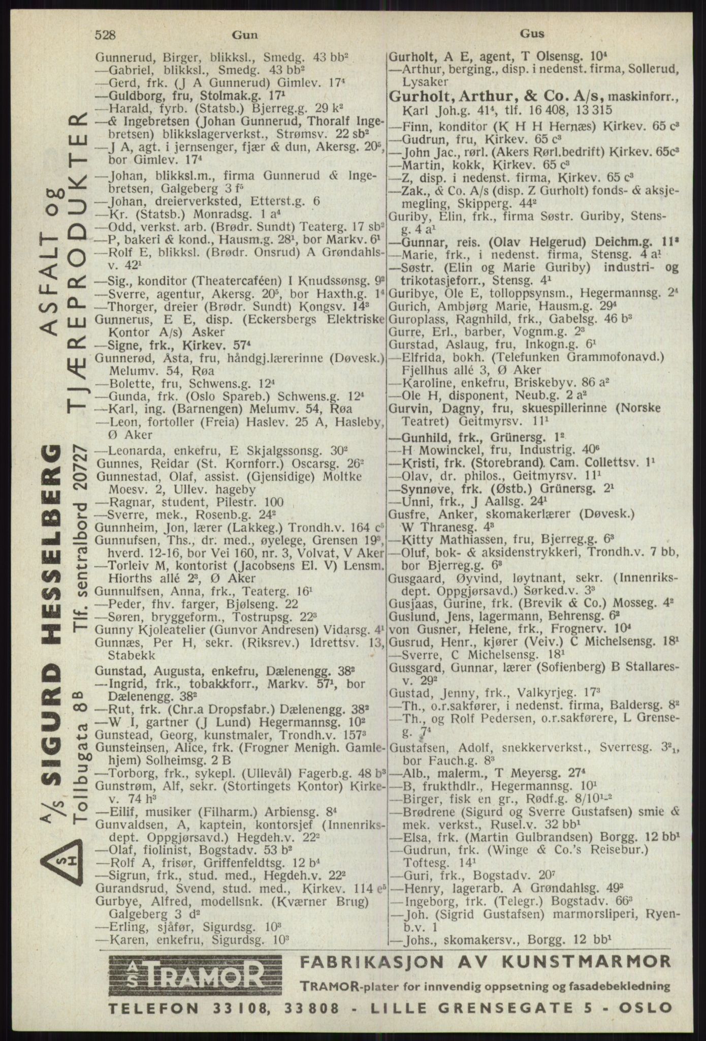 Kristiania/Oslo adressebok, PUBL/-, 1941, p. 528
