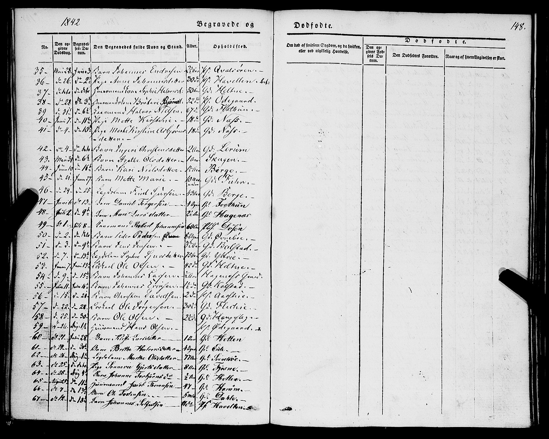 Luster sokneprestembete, AV/SAB-A-81101/H/Haa/Haaa/L0006: Parish register (official) no. A 6, 1840-1848, p. 148