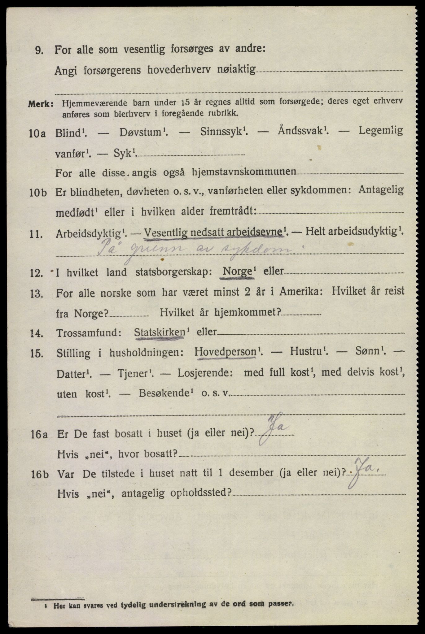 SAKO, 1920 census for Sem, 1920, p. 7498