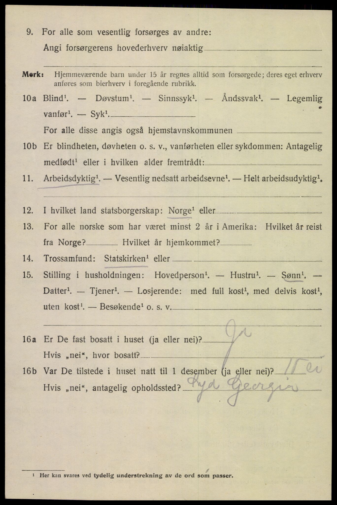 SAK, 1920 census for Mandal, 1920, p. 7328