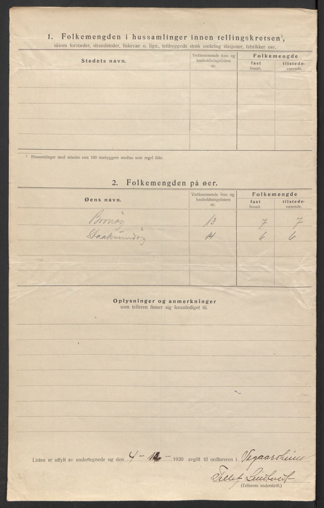 SAK, 1920 census for Vegårshei, 1920, p. 29