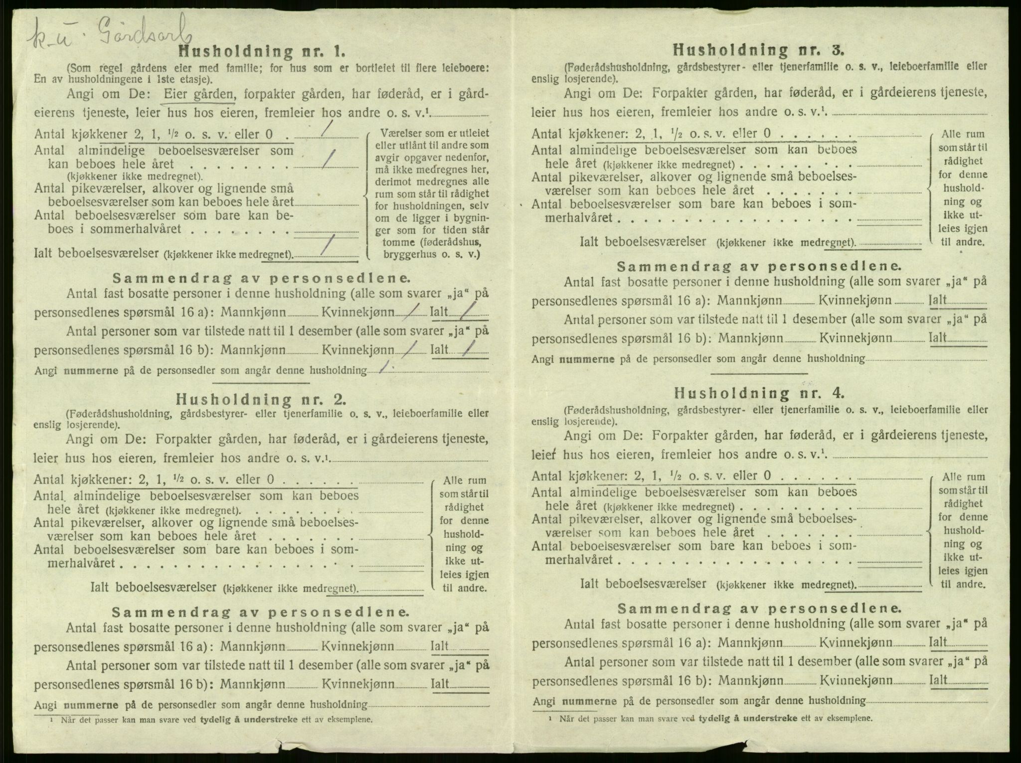 SAKO, 1920 census for Lier, 1920, p. 2020