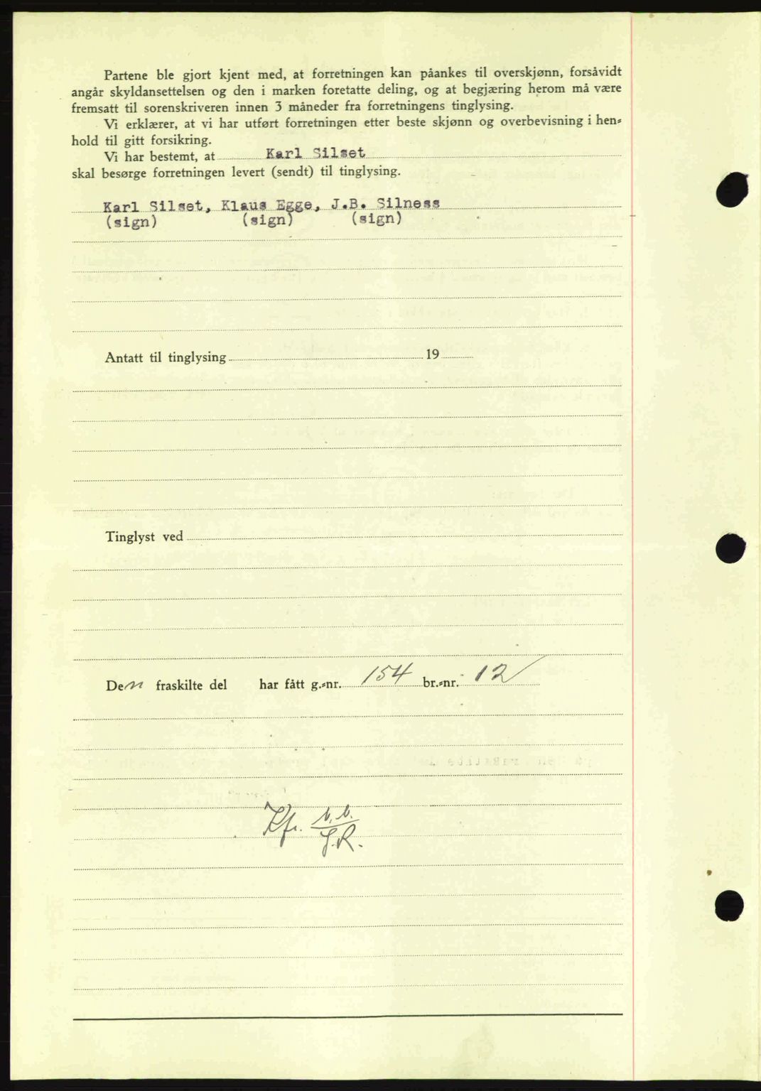 Nordmøre sorenskriveri, AV/SAT-A-4132/1/2/2Ca: Mortgage book no. A92, 1942-1942, Diary no: : 1497/1942