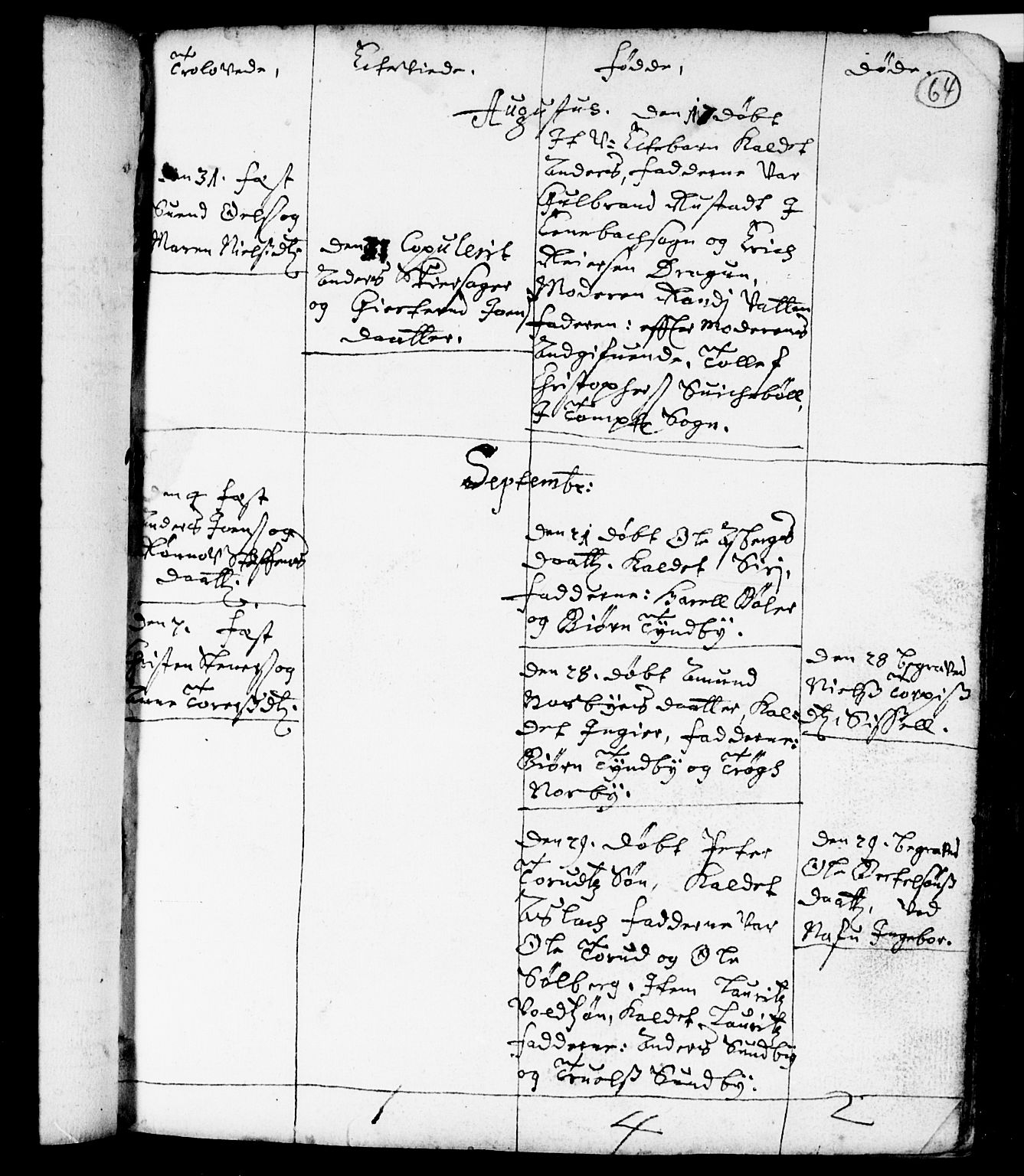 Spydeberg prestekontor Kirkebøker, AV/SAO-A-10924/F/Fa/L0001: Parish register (official) no. I 1, 1696-1738, p. 64