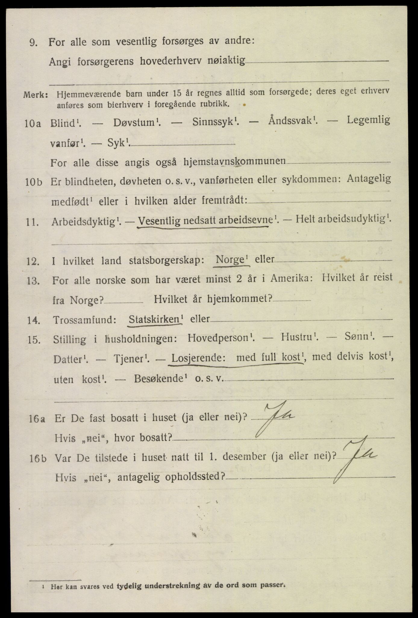 SAK, 1920 census for Landvik, 1920, p. 3415