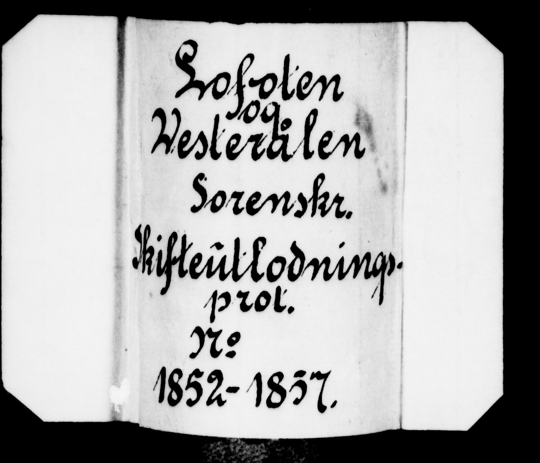 Vesterålen sorenskriveri, SAT/A-4180/1/3/3A/L0016: Skifteslutningsprotokoll, 1852-1857