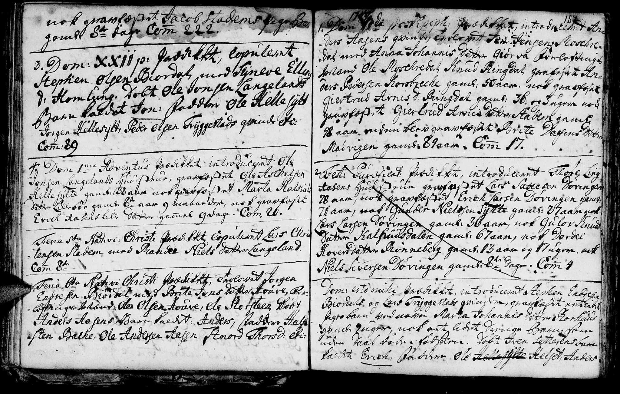Ministerialprotokoller, klokkerbøker og fødselsregistre - Møre og Romsdal, SAT/A-1454/519/L0241: Parish register (official) no. 519A01 /2, 1736-1760, p. 157