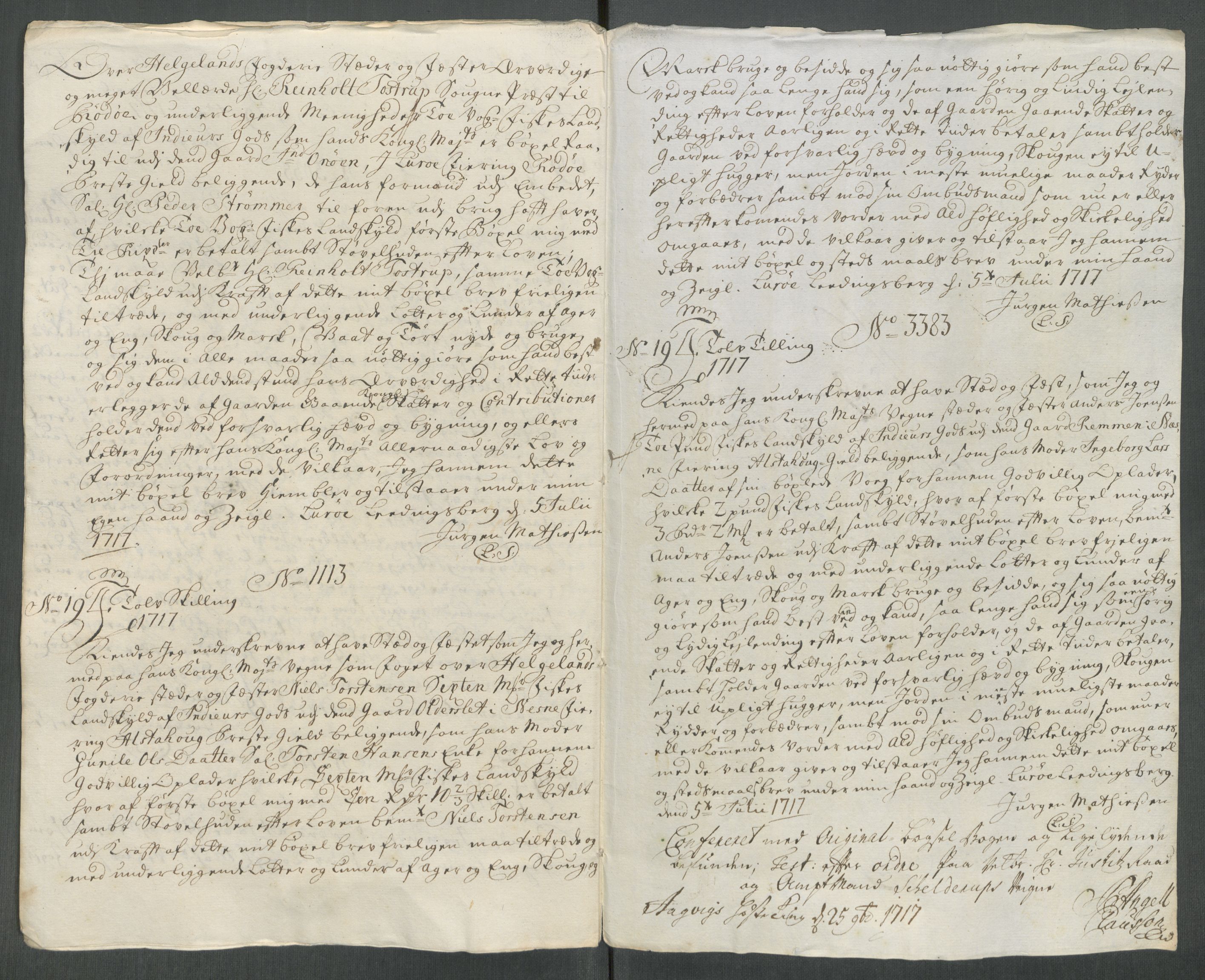 Rentekammeret inntil 1814, Reviderte regnskaper, Fogderegnskap, AV/RA-EA-4092/R65/L4515: Fogderegnskap Helgeland, 1717, p. 272