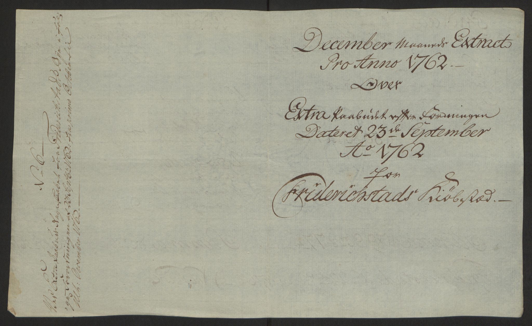 Rentekammeret inntil 1814, Reviderte regnskaper, Byregnskaper, AV/RA-EA-4066/R/Rb/L0029/0001: [B3] Kontribusjonsregnskap / Ekstraskatt, 1762-1772, p. 53