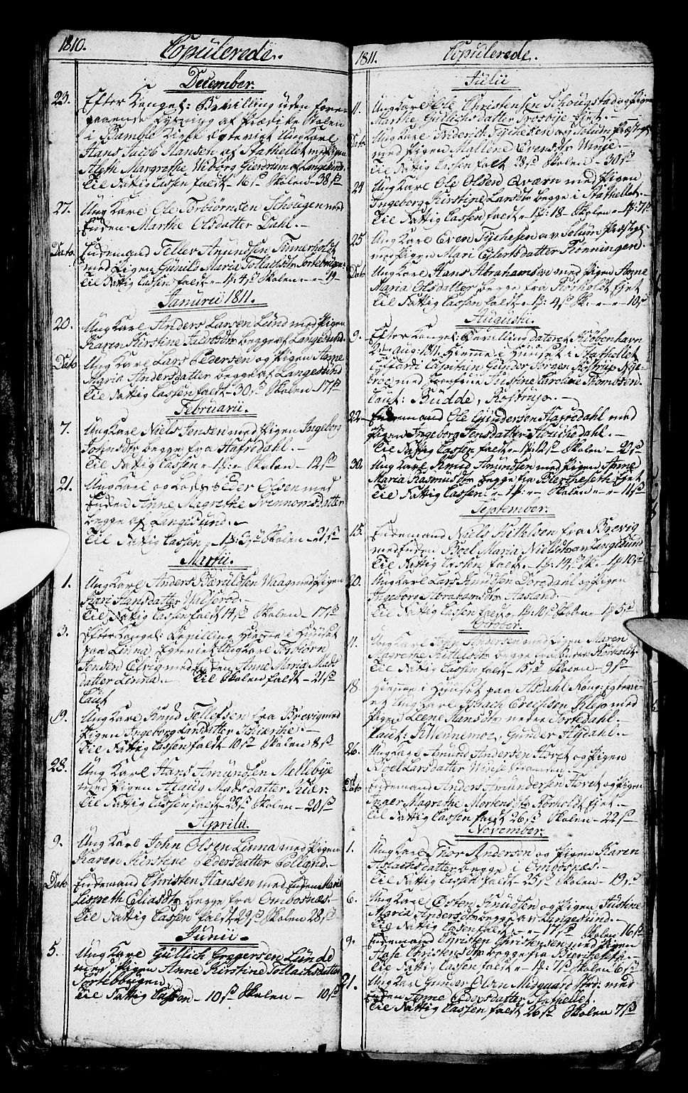 Bamble kirkebøker, SAKO/A-253/G/Ga/L0004: Parish register (copy) no. I 4, 1808-1814