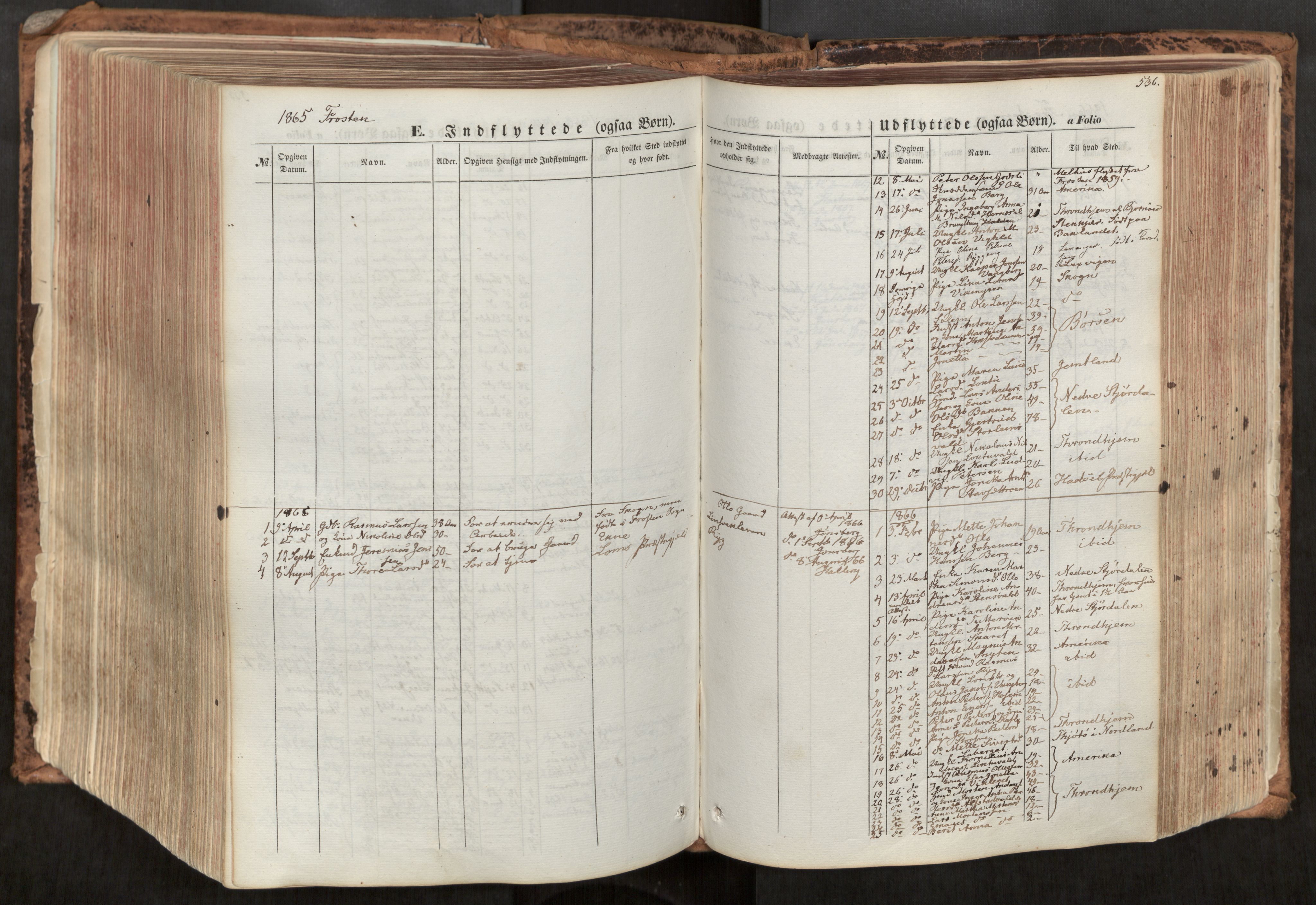 Ministerialprotokoller, klokkerbøker og fødselsregistre - Nord-Trøndelag, SAT/A-1458/713/L0116: Parish register (official) no. 713A07, 1850-1877, p. 536