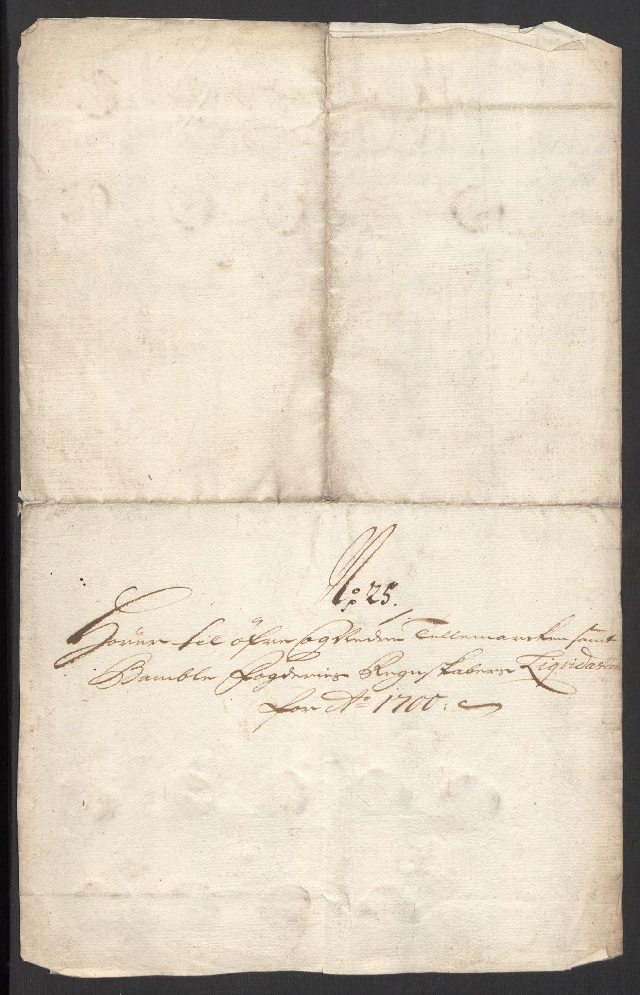 Rentekammeret inntil 1814, Reviderte regnskaper, Fogderegnskap, AV/RA-EA-4092/R36/L2104: Fogderegnskap Øvre og Nedre Telemark og Bamble, 1700, p. 451