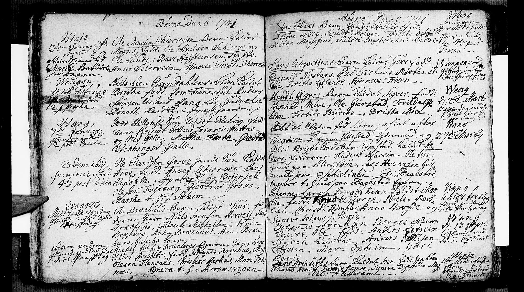 Voss sokneprestembete, AV/SAB-A-79001/H/Haa: Parish register (official) no. A 5, 1736-1743, p. 93