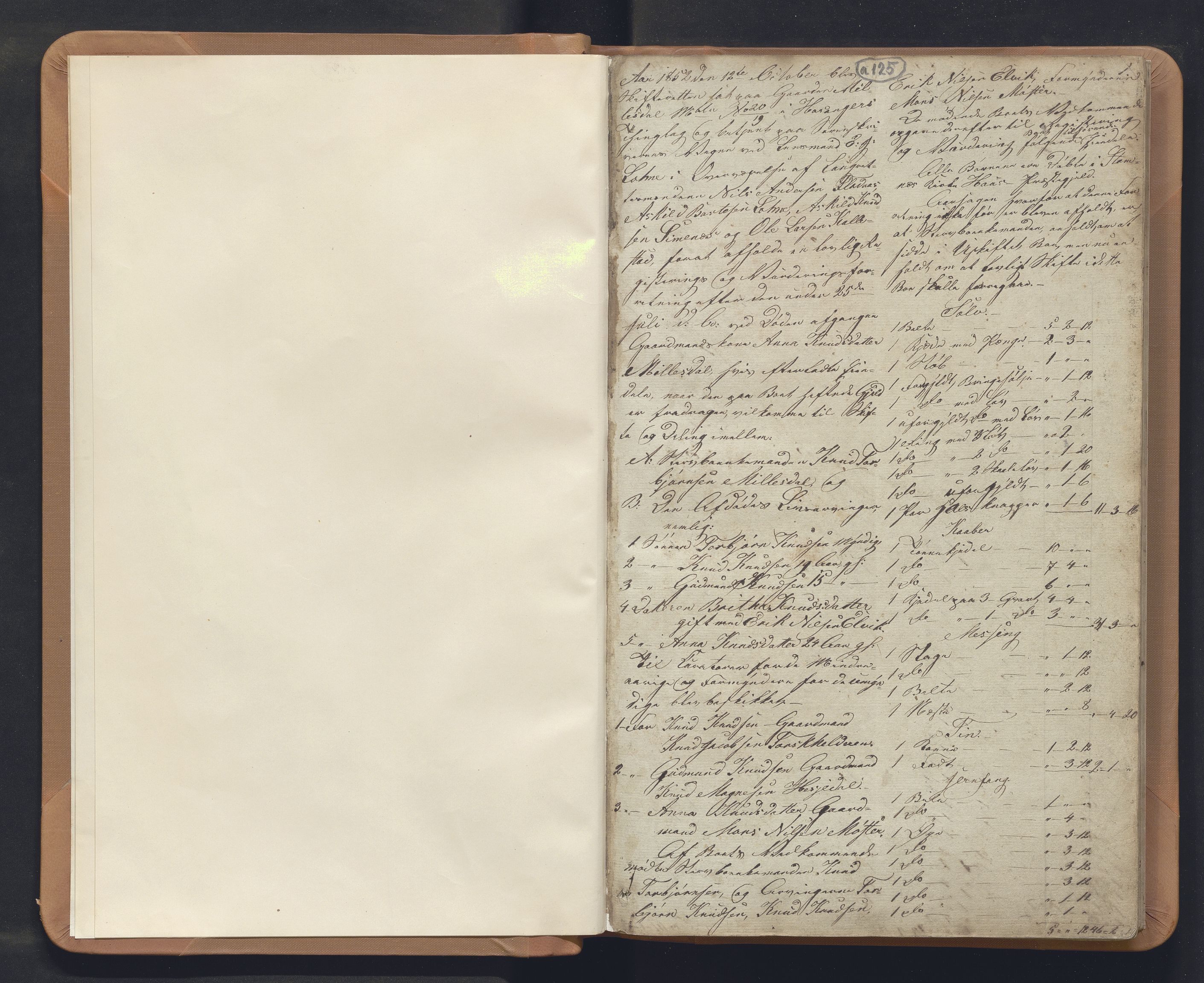 Nordhordland sorenskrivar, SAB/A-2901/1/H/Hb/L0014: Registreringsprotokollar, 1852-1864, p. 1