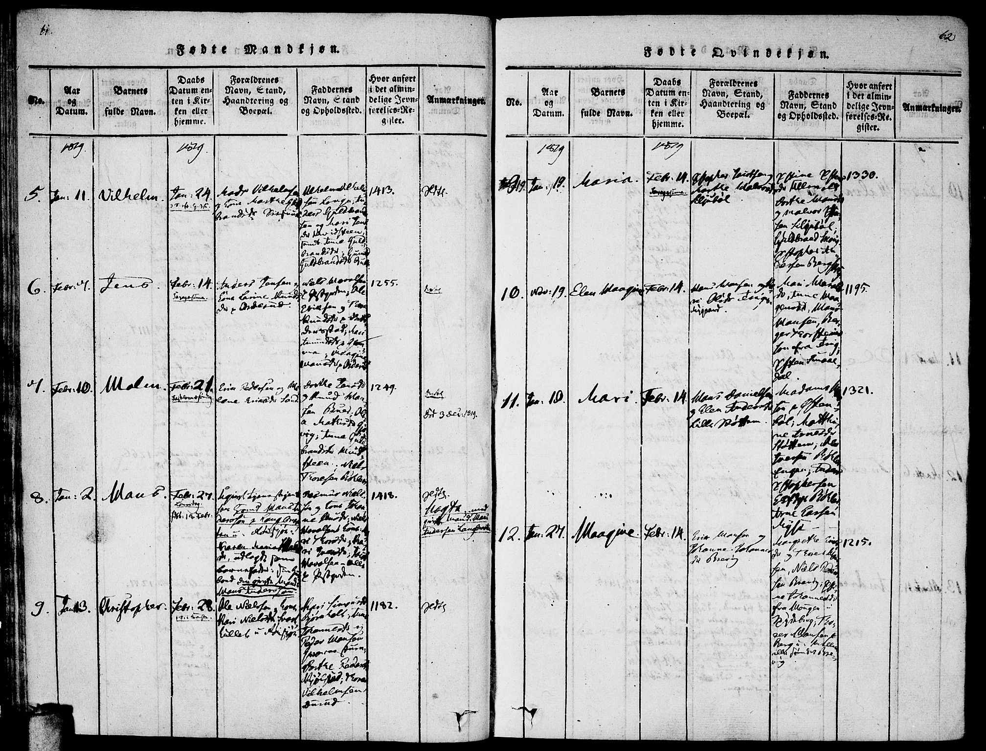 Enebakk prestekontor Kirkebøker, AV/SAO-A-10171c/F/Fa/L0005: Parish register (official) no. I 5, 1790-1825, p. 61-62