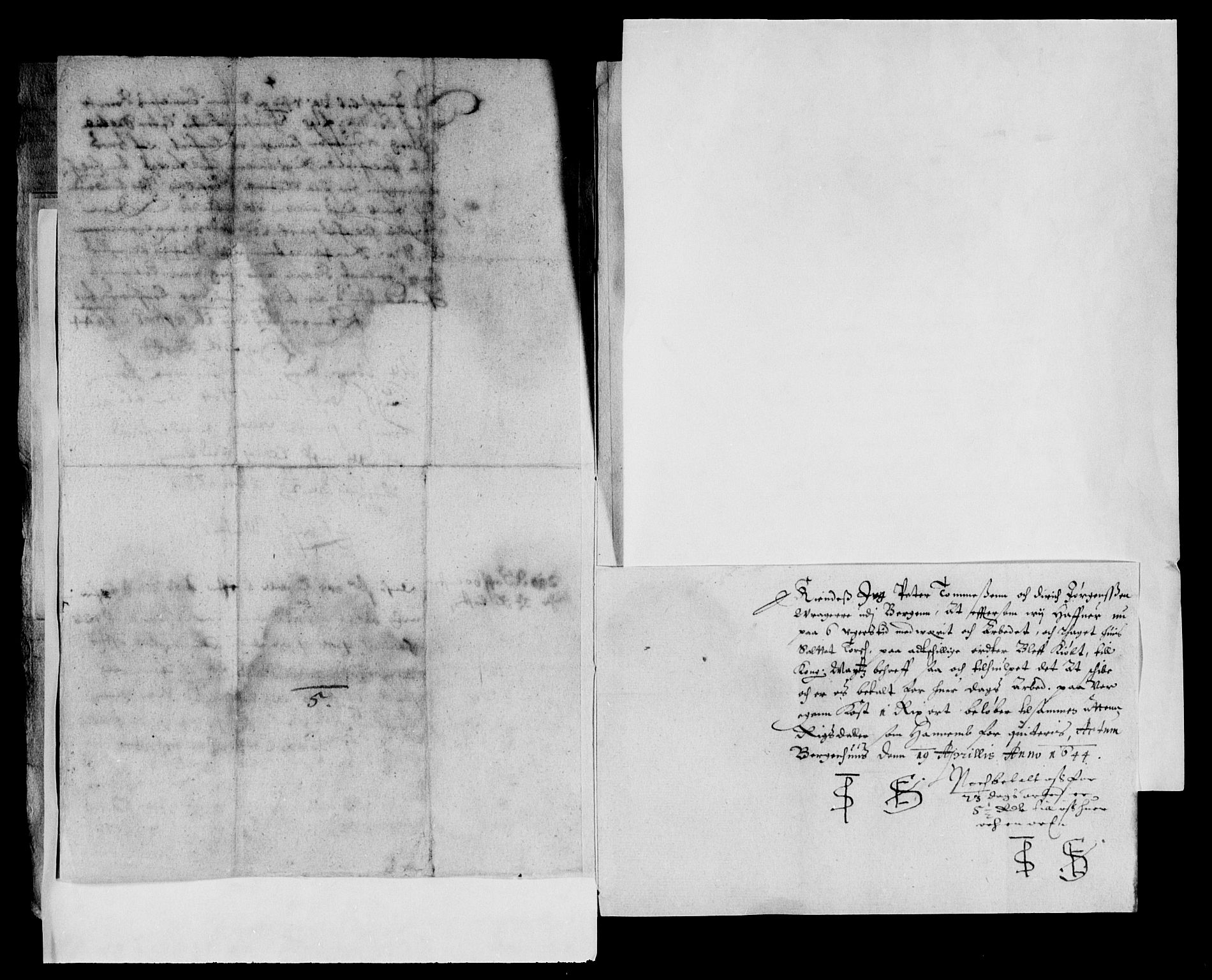 Rentekammeret inntil 1814, Reviderte regnskaper, Lensregnskaper, AV/RA-EA-5023/R/Rb/Rbt/L0100: Bergenhus len, 1641-1646