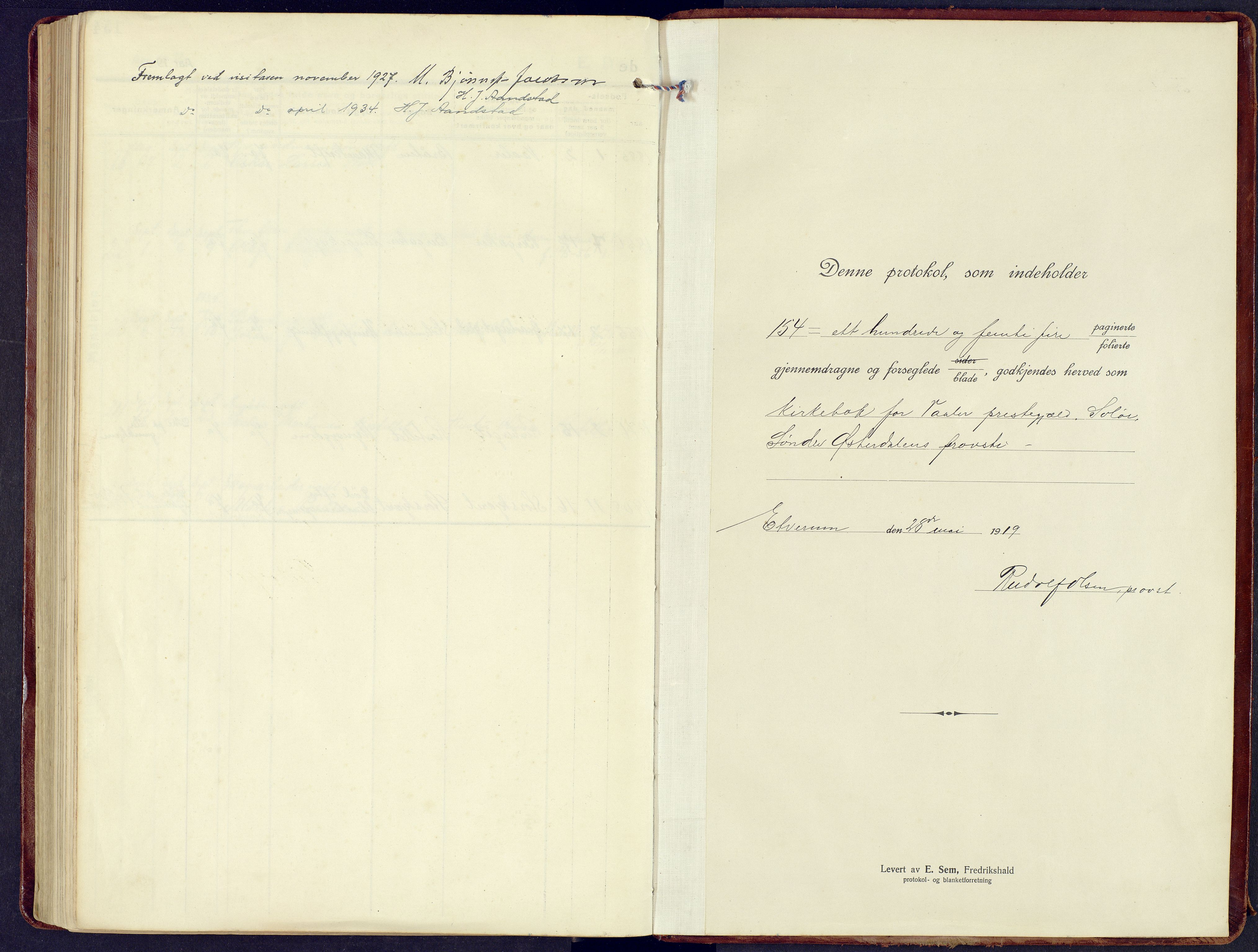 Våler prestekontor, Hedmark, AV/SAH-PREST-040/H/Ha/Haa/L0011: Parish register (official) no. 11, 1919-1933
