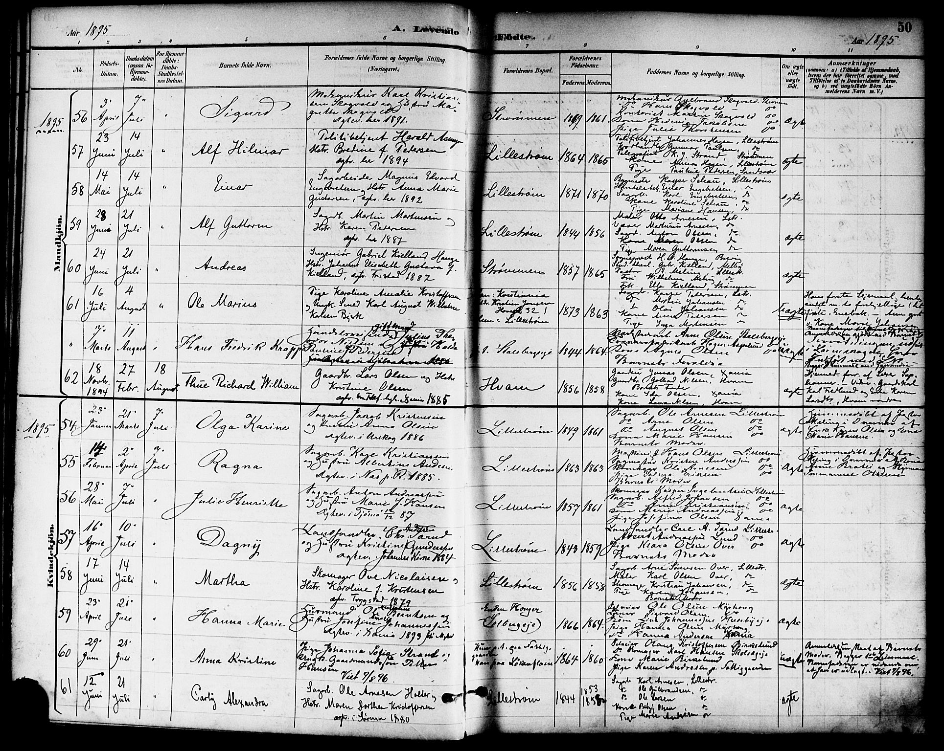 Skedsmo prestekontor Kirkebøker, SAO/A-10033a/F/Fa/L0014: Parish register (official) no. I 14, 1892-1901, p. 50