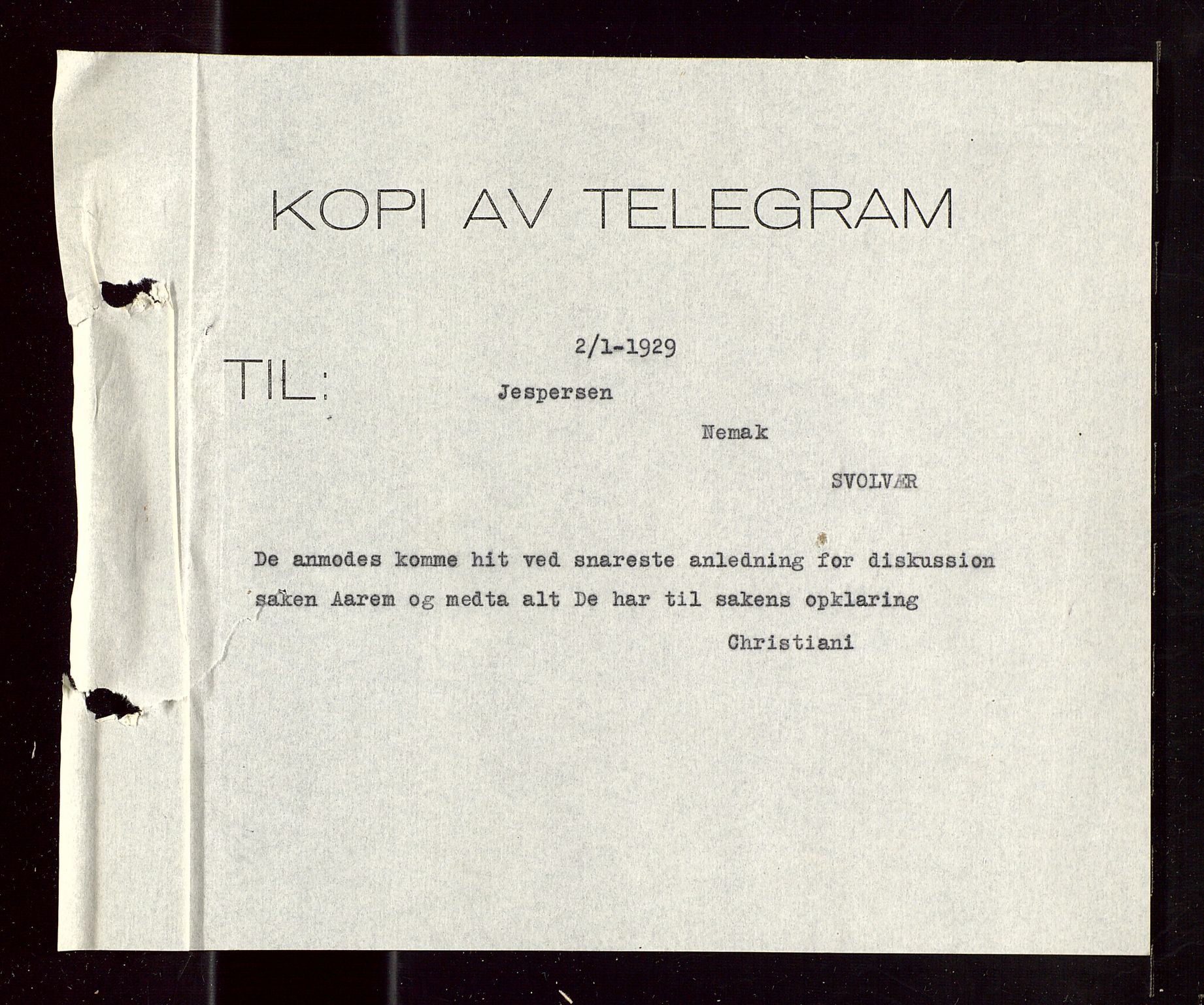 Pa 1521 - A/S Norske Shell, SAST/A-101915/E/Ea/Eaa/L0018: Sjefskorrespondanse, 1929, p. 254