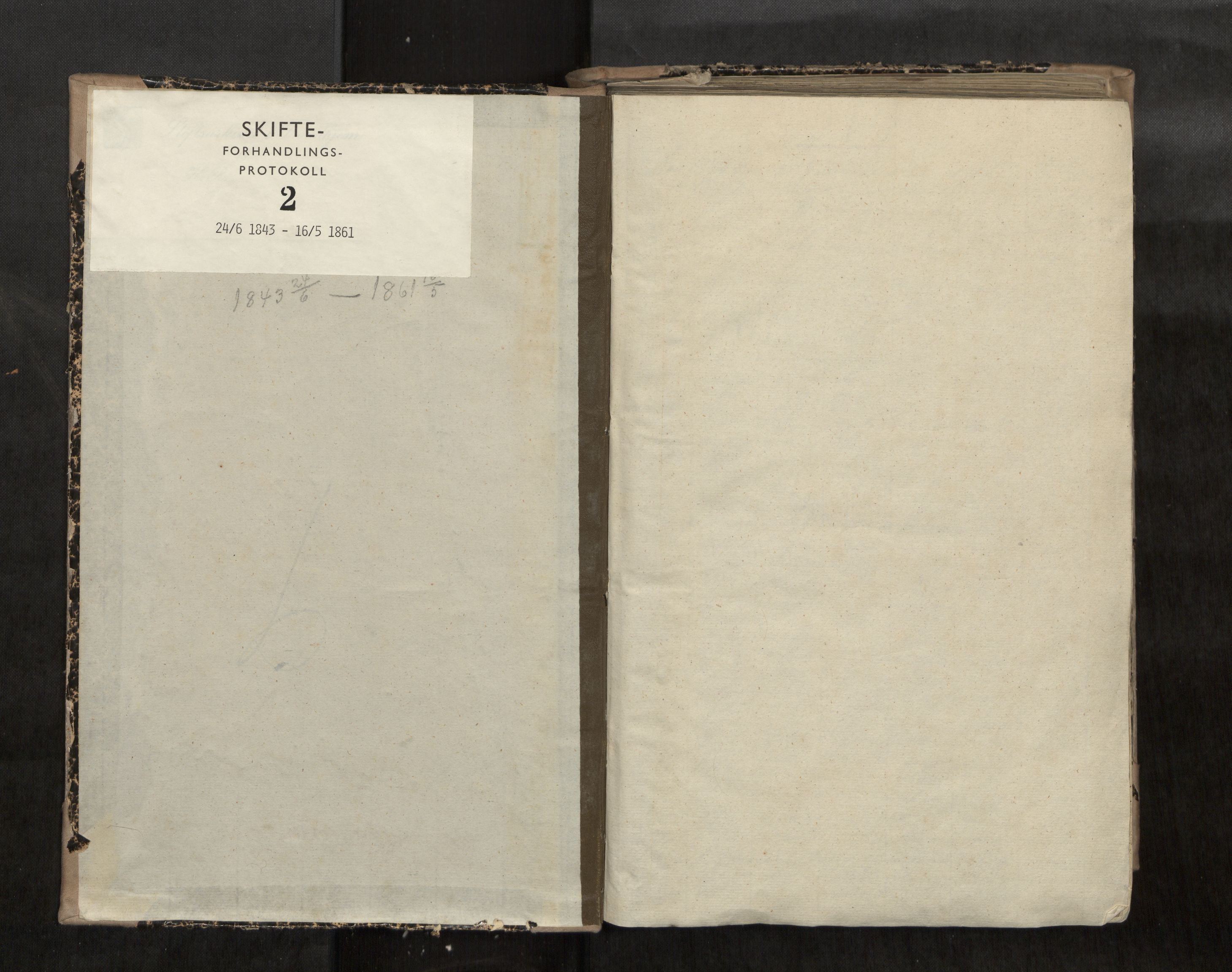 Inderøy sorenskriveri, SAT/A-4147/1/3/3B/L0002: Skifteforhandlingsprotokoll, 1843-1861