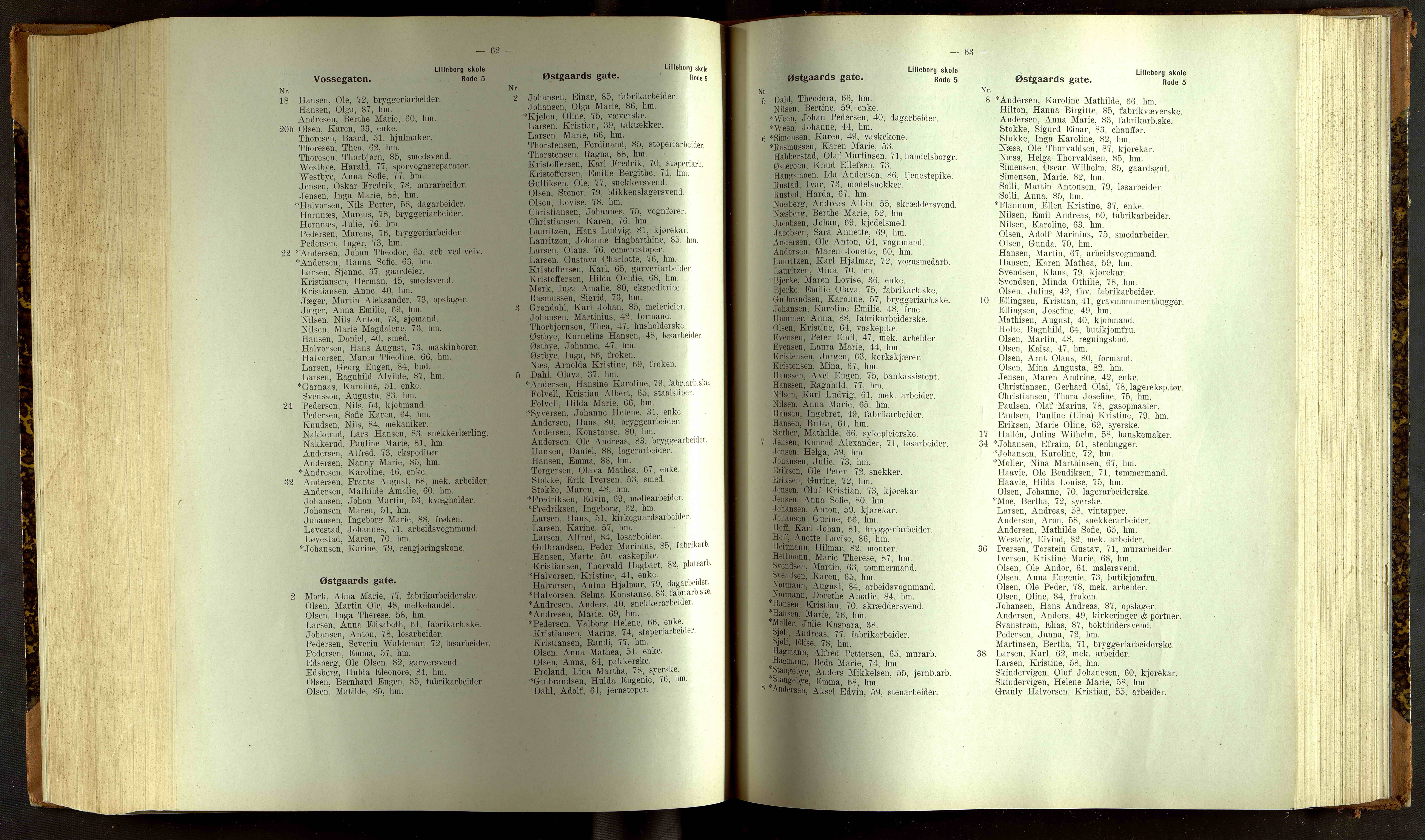 Folkeregisteret ( Valgstyret ), OBA/A-20059, 1913, p. 7062-7063